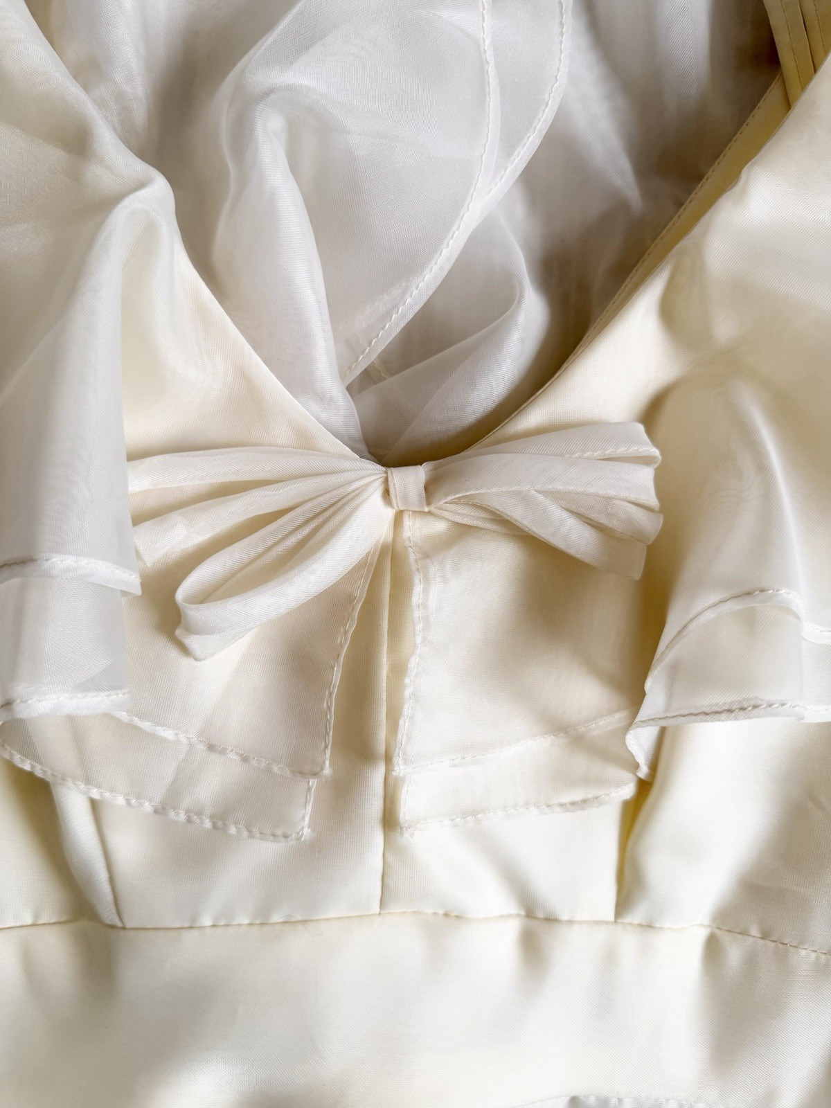 Vintage Pale Yellow Lorrie Deb Gown, Ruffles, Prom Dress