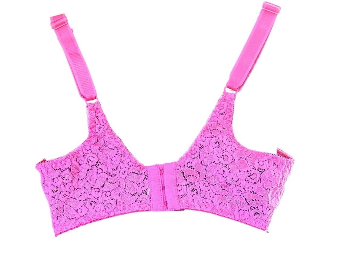 Vtg Maidenform Rendezvous Bra 34DD Shiny Satin Second Skin Lace Underwire ILGWU