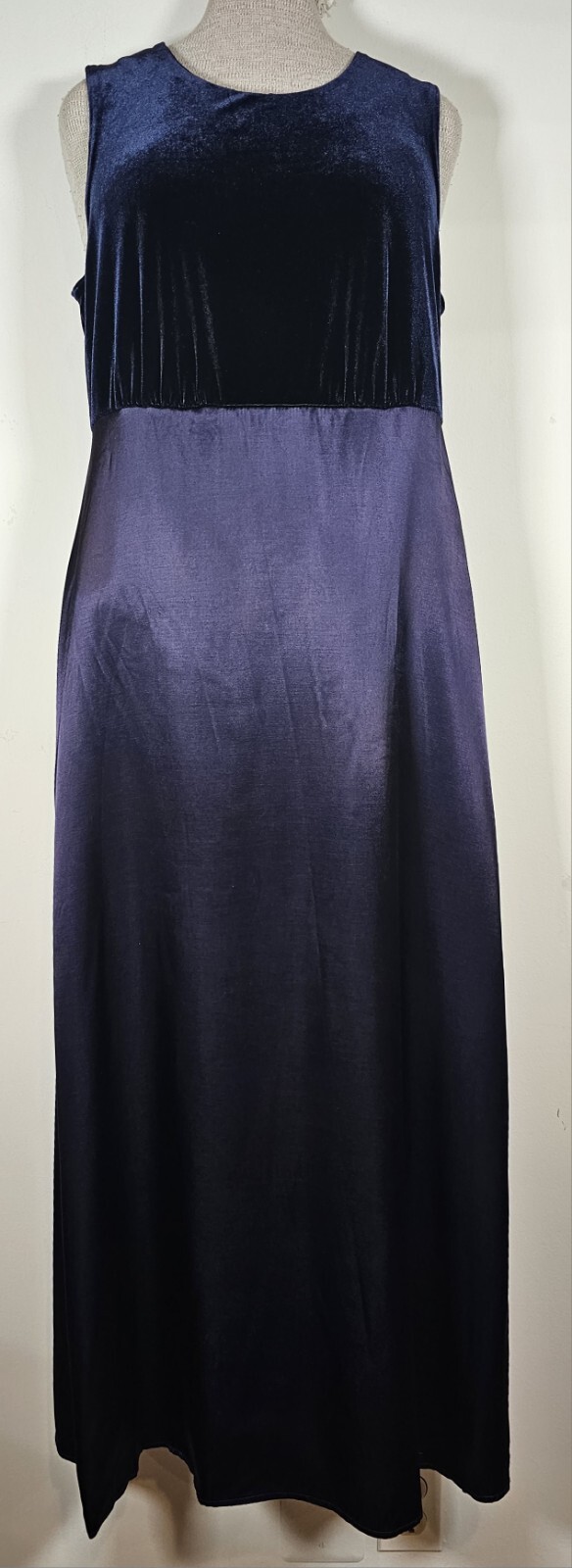 Vintage Byer Studio Dress Size 6 waist 30 Inches Navy Blue Cocktail Long Length