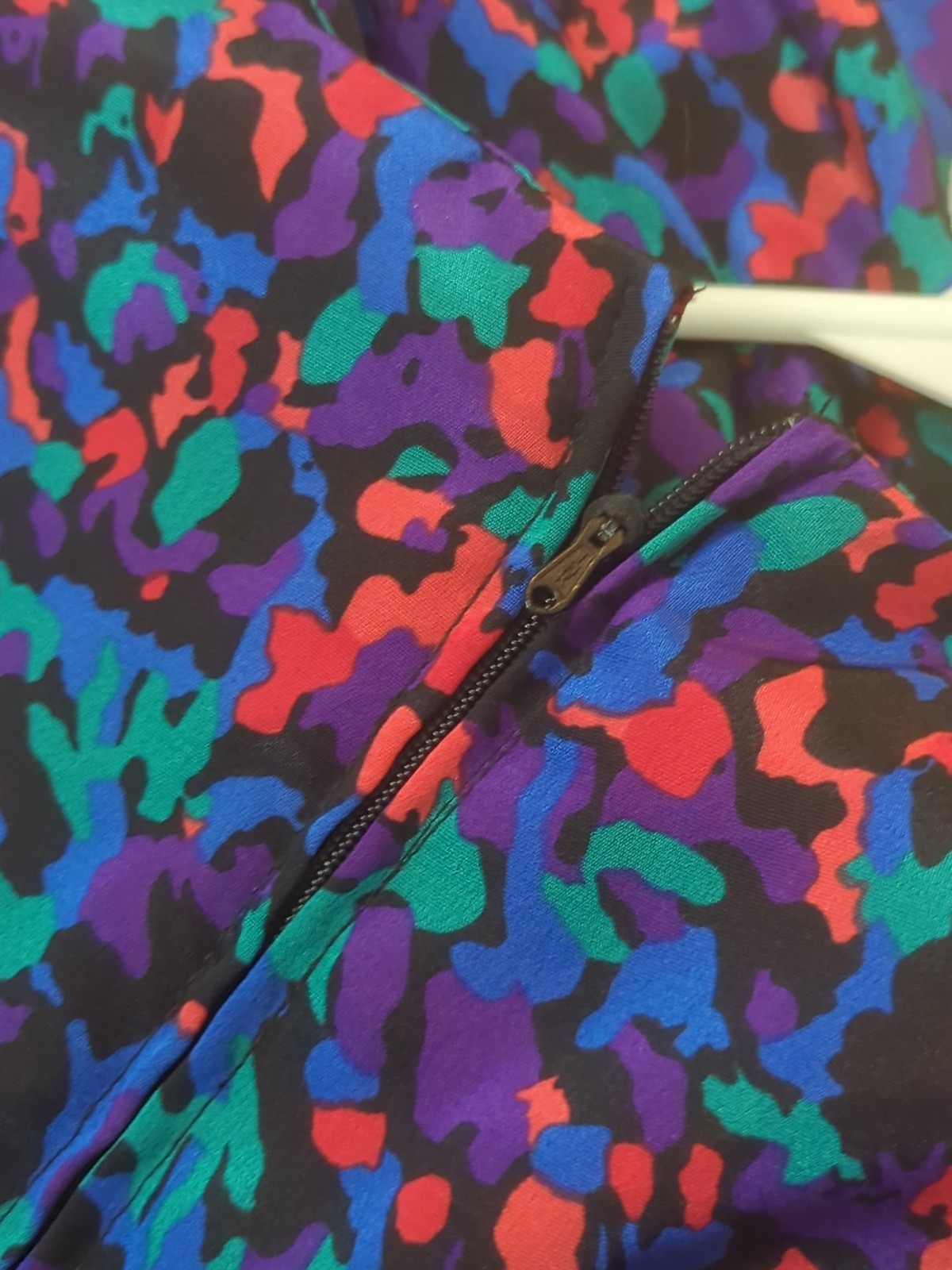 Shelly Michaels Vintage 1980&rsquo;s Colorful Dress Sz 7/8 Small, Fitted