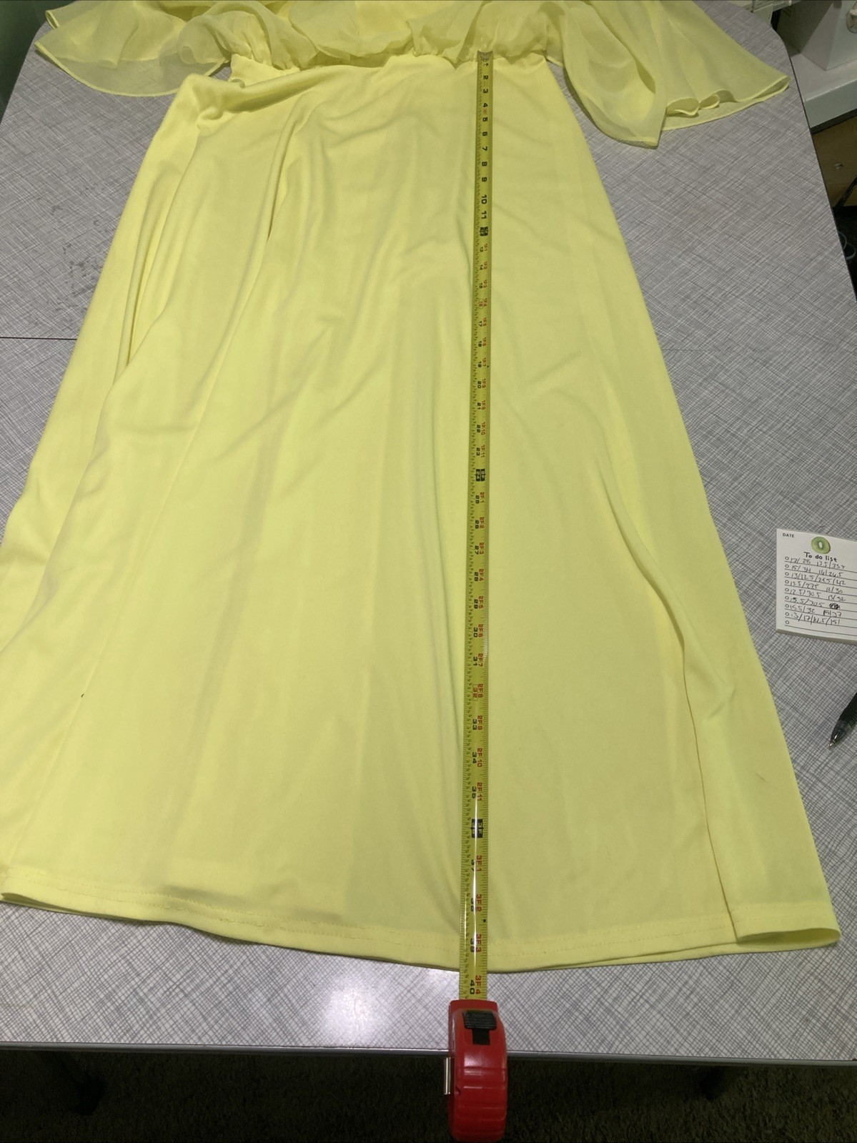 Vtg 70s Grecian Disco Maxi Dress Neon Yellow Chartreuse Chiffon Overlay Gown XS
