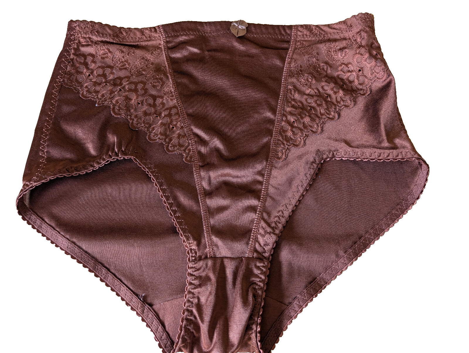 New Jolie Intimates Shiny Bronze Control Panties 8 XL 28&Prime; Waist 30&Prime; Hip Slimming