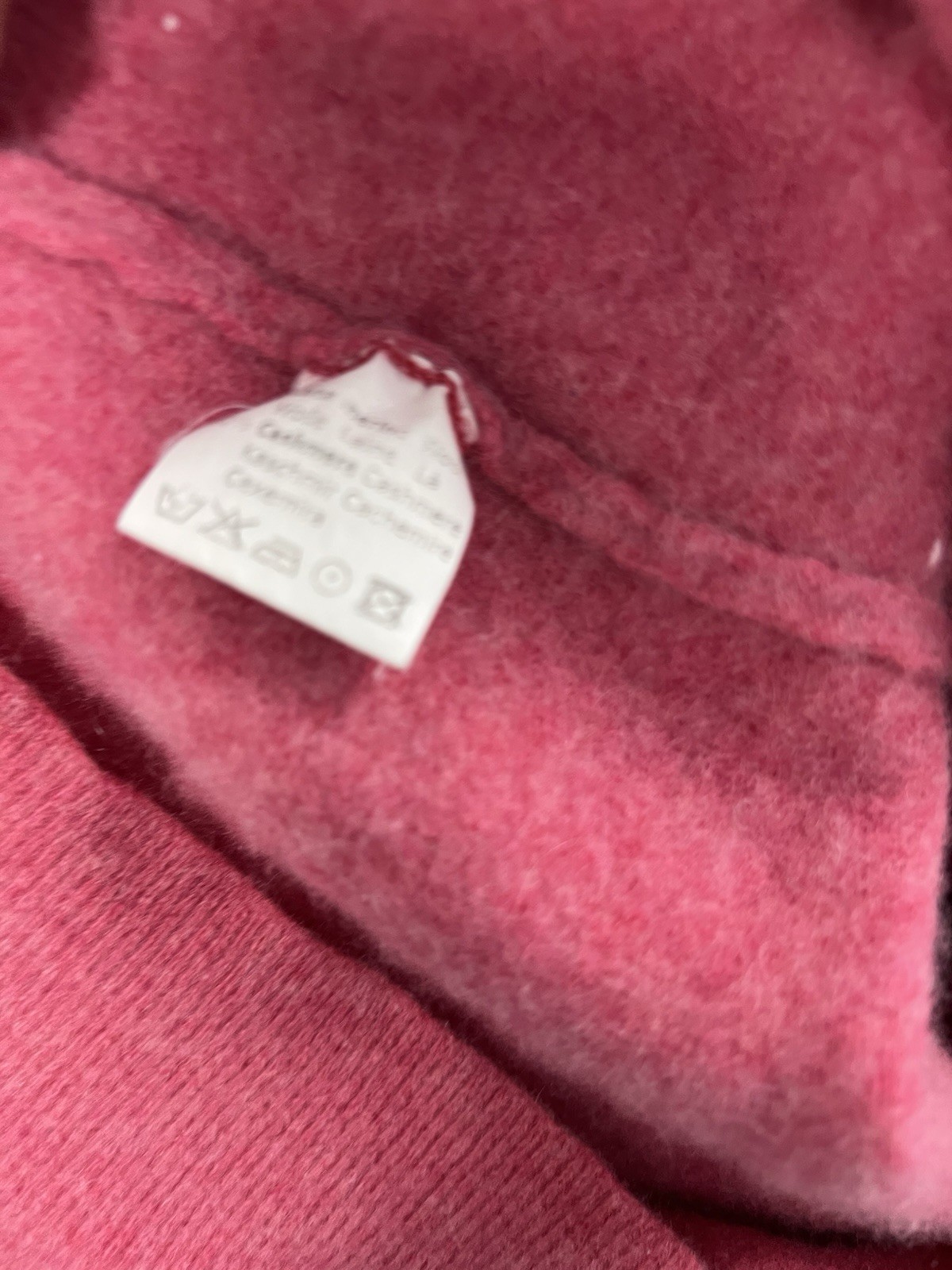 Dalmine Uomo Vintage Button Neck Sweater Medium Cashmere Wool Italy