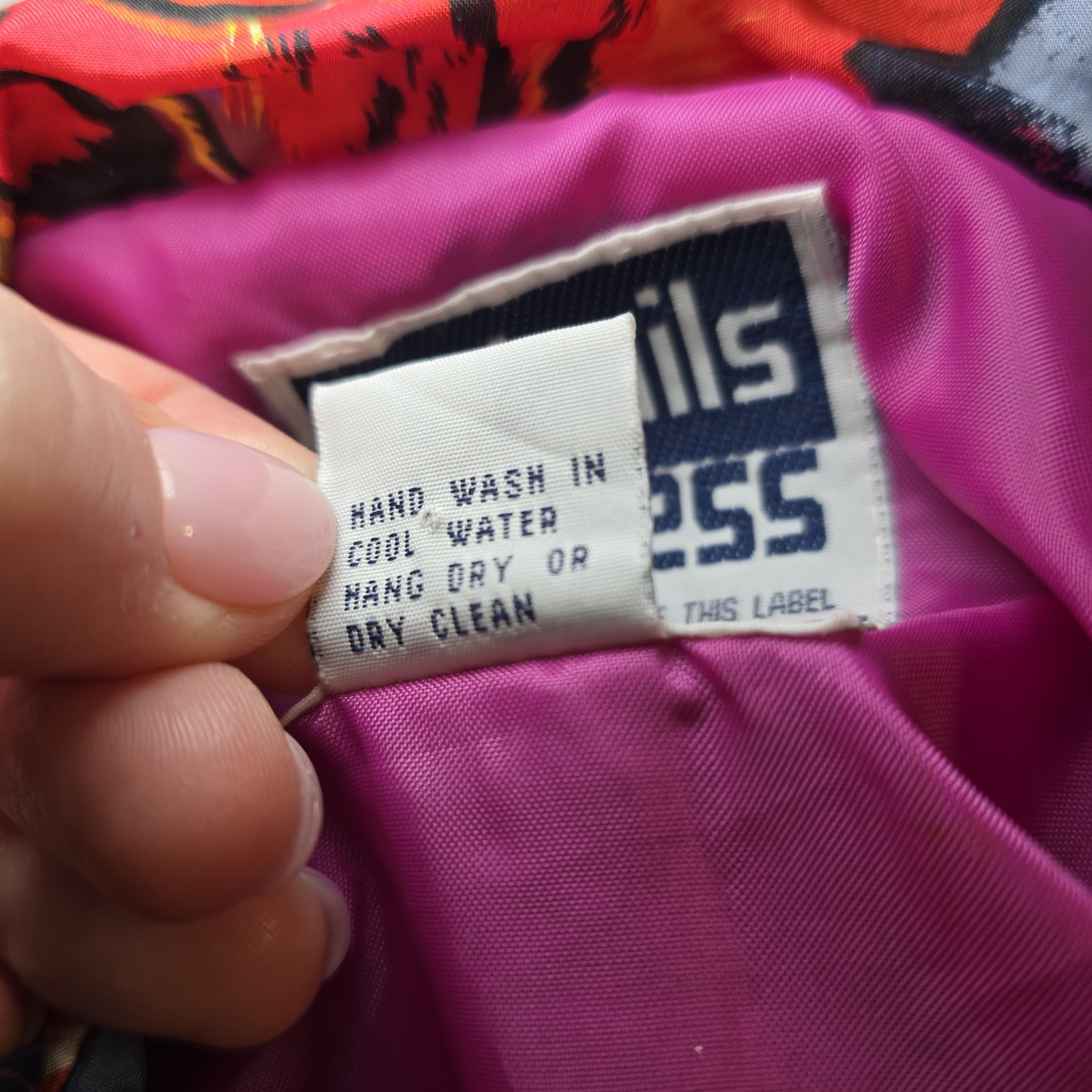Vtg 90s Silk Bomber Jacket Abstract Geometric Distressed Thrashed Eclectic