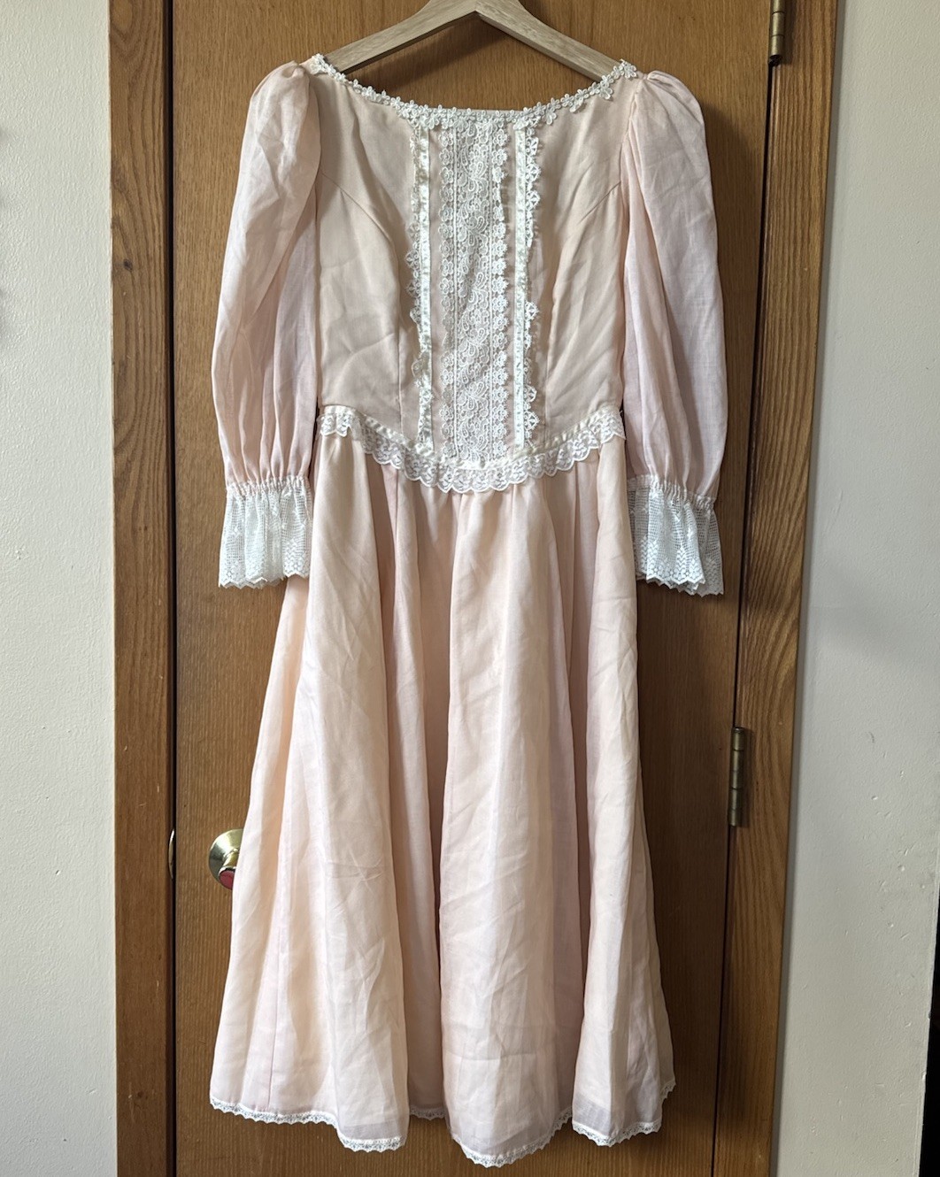 Vintage 1970s Gunne Sax Romantic Renaissance Bridal Collection Victorian Maxi 3