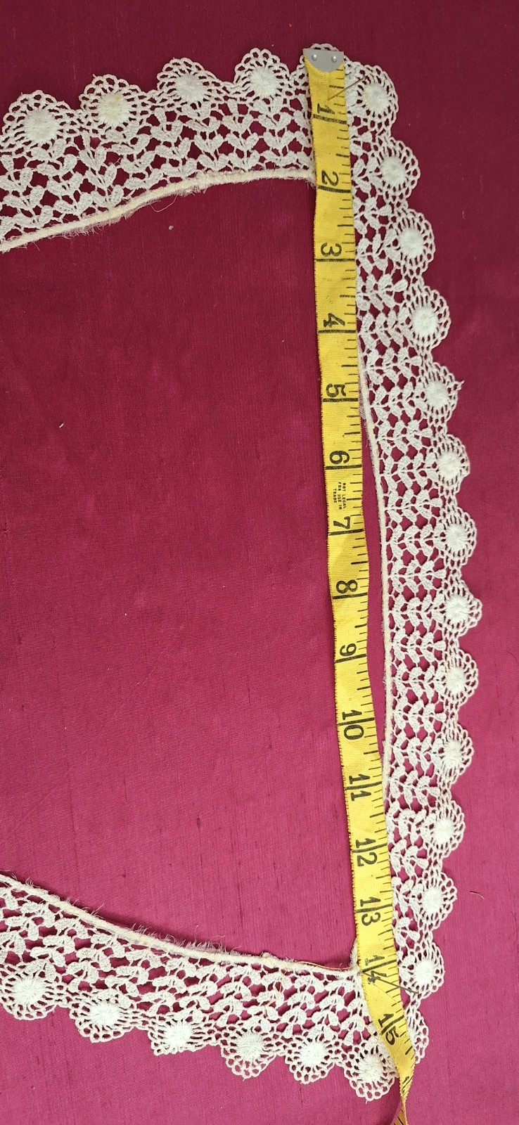 Antique Edwardian Victorian 4 White Cotton Handmade Collars Beautiful