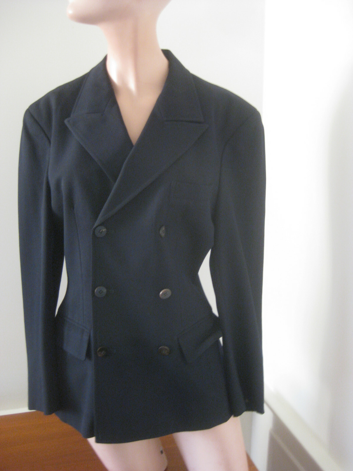 Comme Des Garcons TRICOT Navy Blue JACKET Dble Breast Junya Watanabe