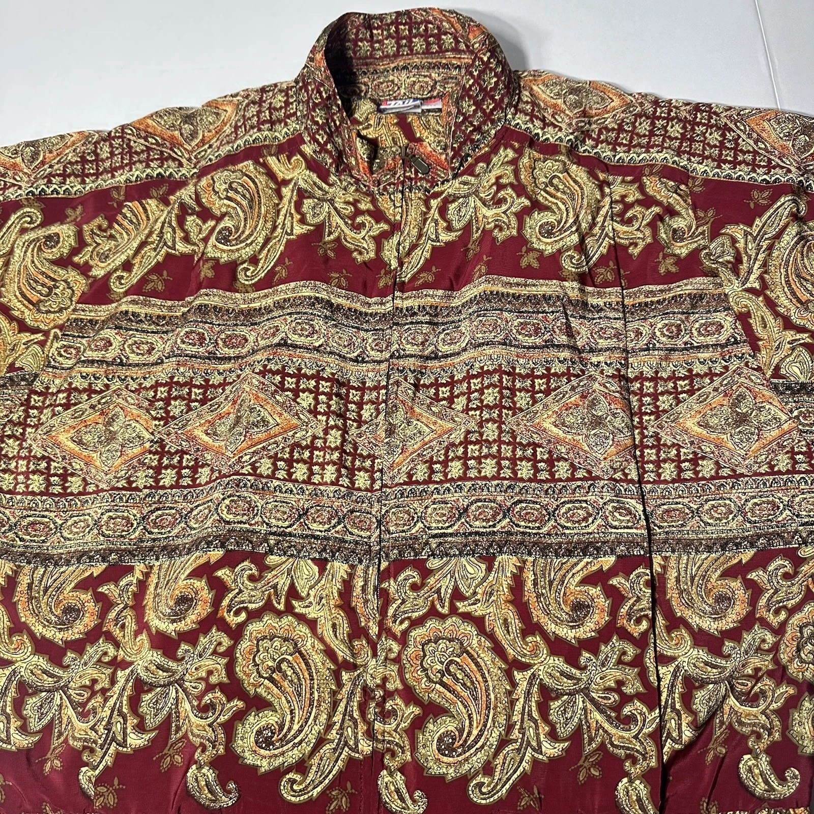 Vintage Y2K Tail Bomber Jacket Tennis All Over Print Polyester Red Size Small