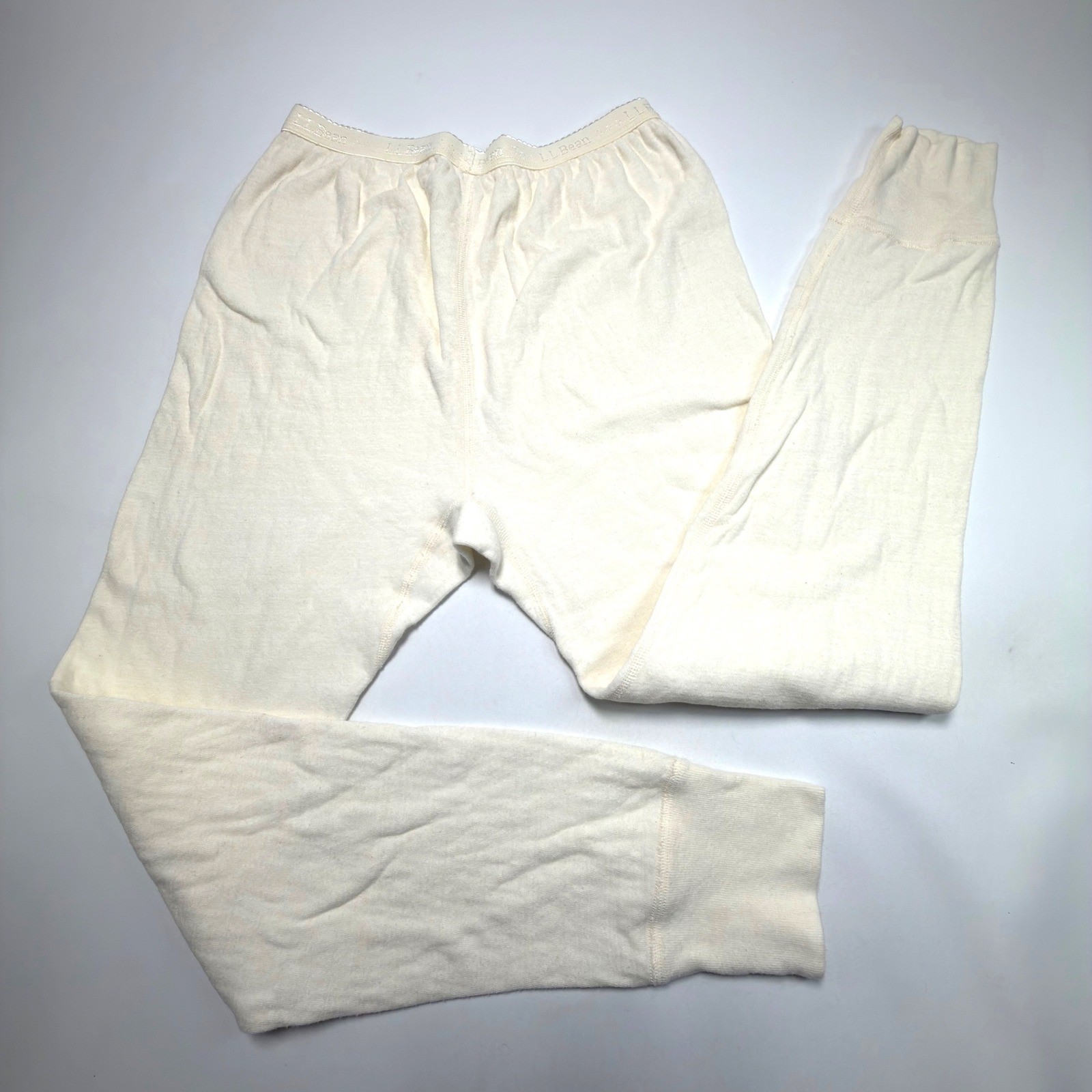 L.L.Bean Vintage Wool Blend Double Layer Thermal Long Underwear Pants Small
