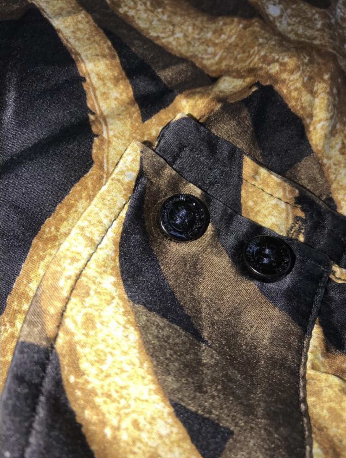 Vintage Roberto Cavalli Class silk Snake Chain Print Blouse Shirt Size S IT 40