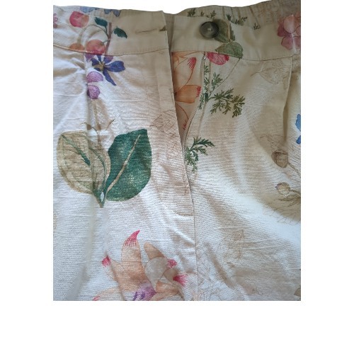 Vintage Starfire Botanical Wildflower Cotton Shorts Sz 12 Cottagecore Academia