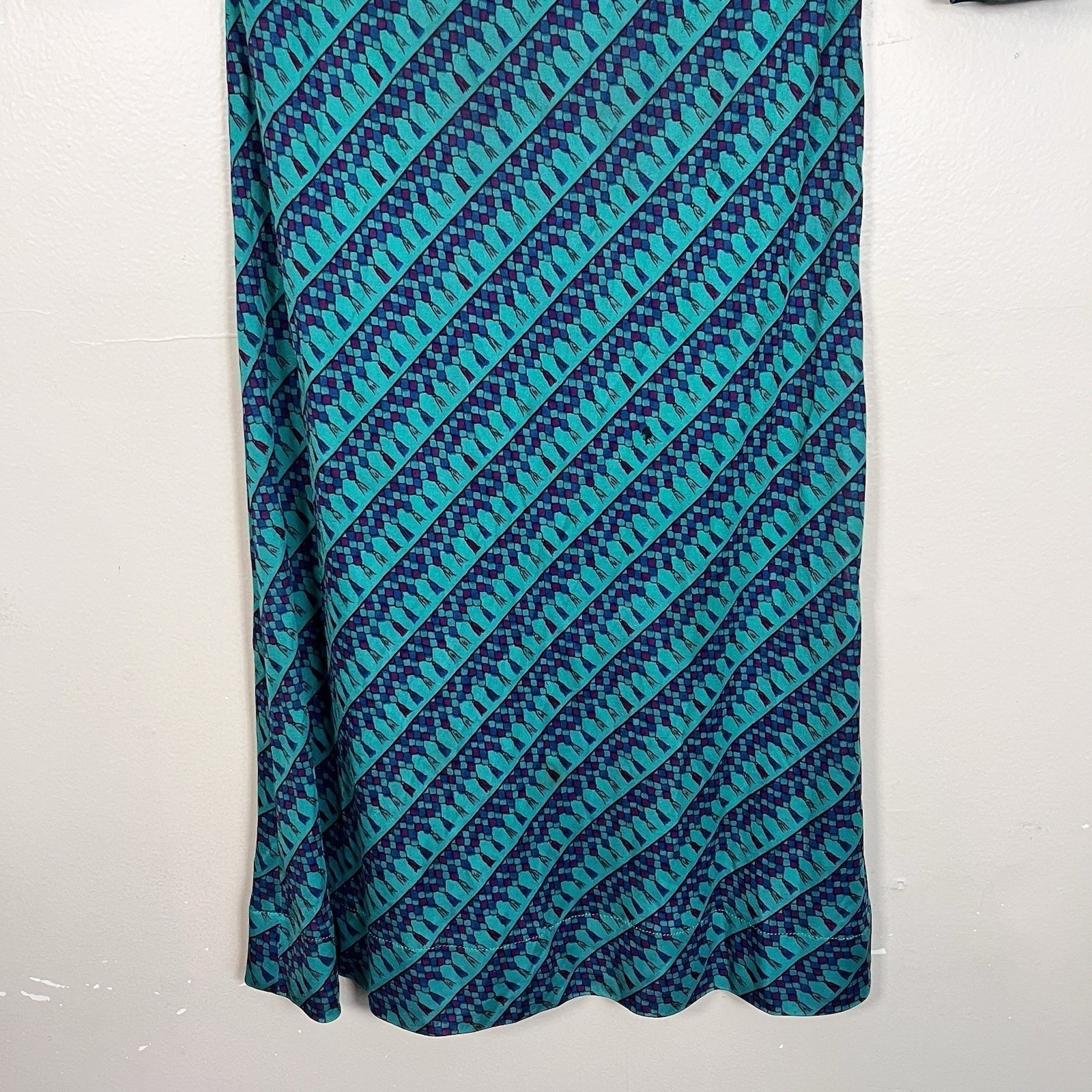 Vintage 1960s Emilio Pucci Women&rsquo;s 8 XS Silk Shift Dress Geometric Print Italy