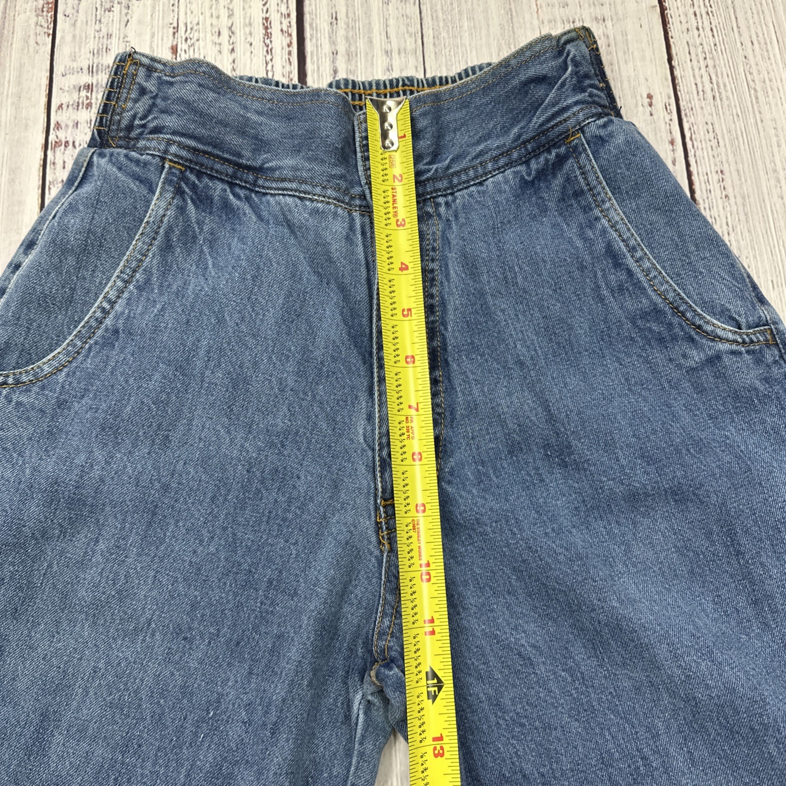 VTG 70’s Pentimento Bell Bottom Jeans Womens Sz 9(23×31) High Waist Stretch RARE