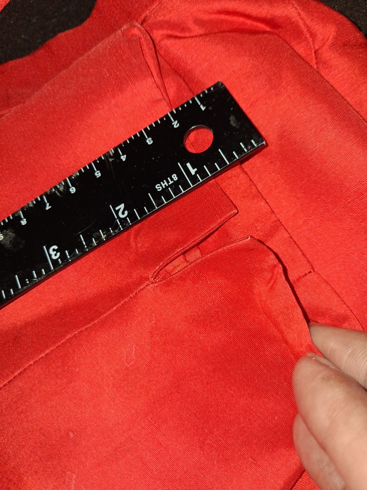 Travis Ayers vintage 100%silk Red. Pantsuit Chic Casual Sz 12