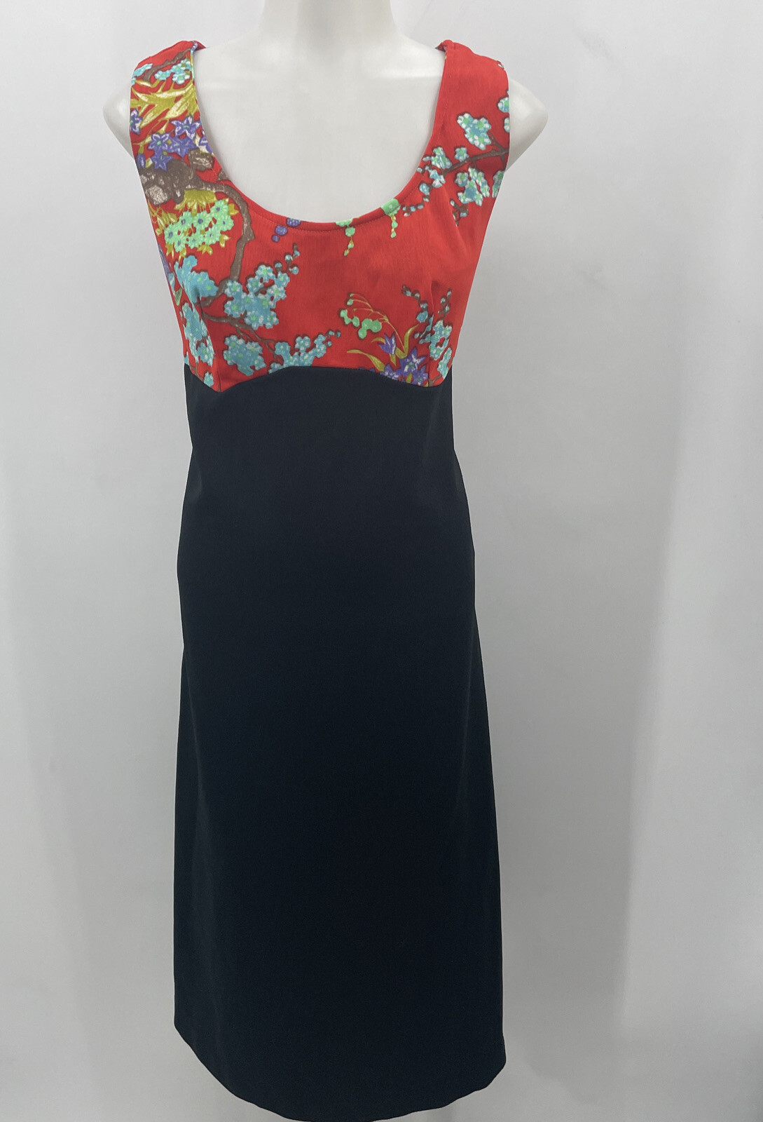Vintage Asian Oriental 2 Peice Dress and Jacket Top Bohemian Retro