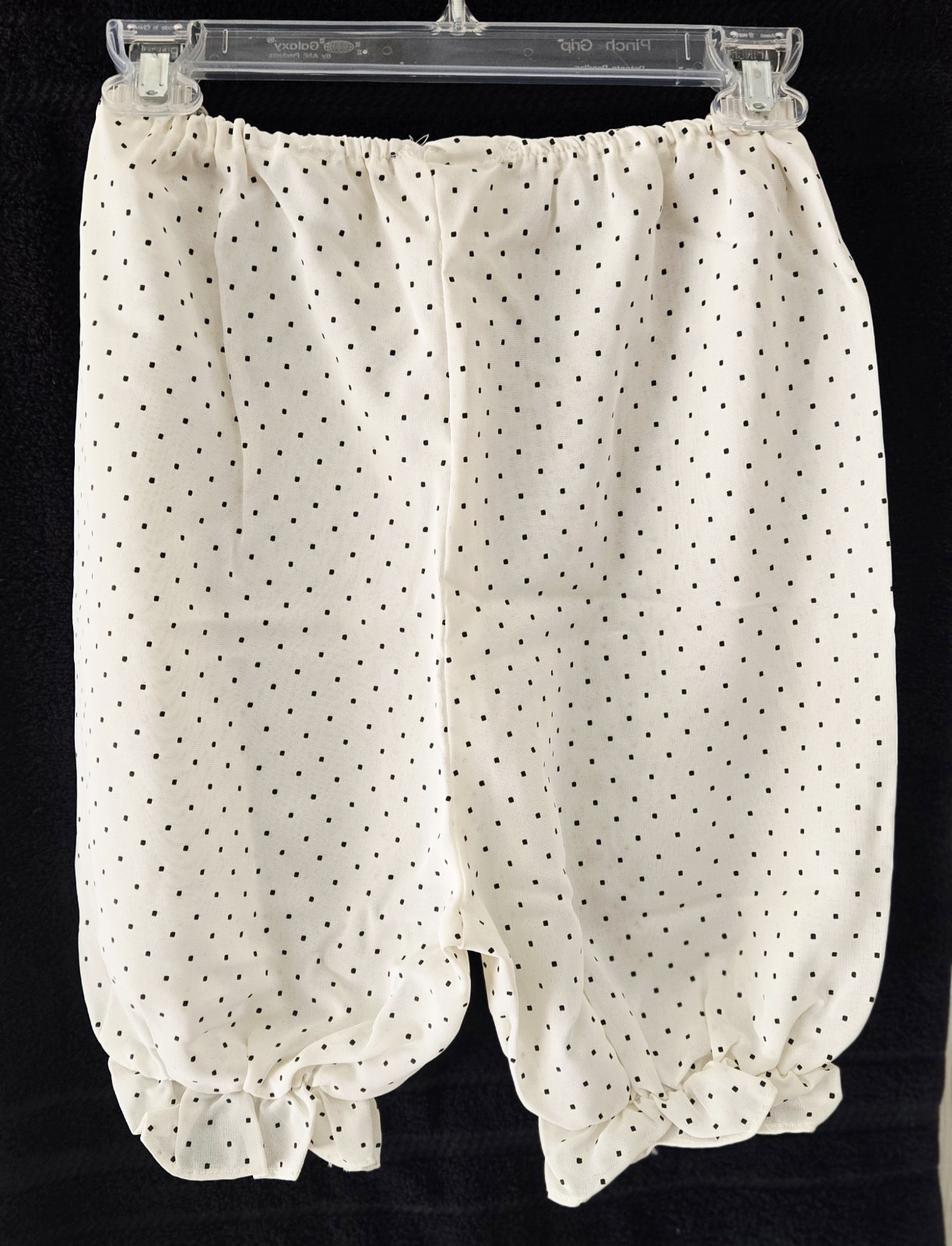 Vintage White Pettipants/Pantaloons W/Black Polka Dots Size 5 (see description)
