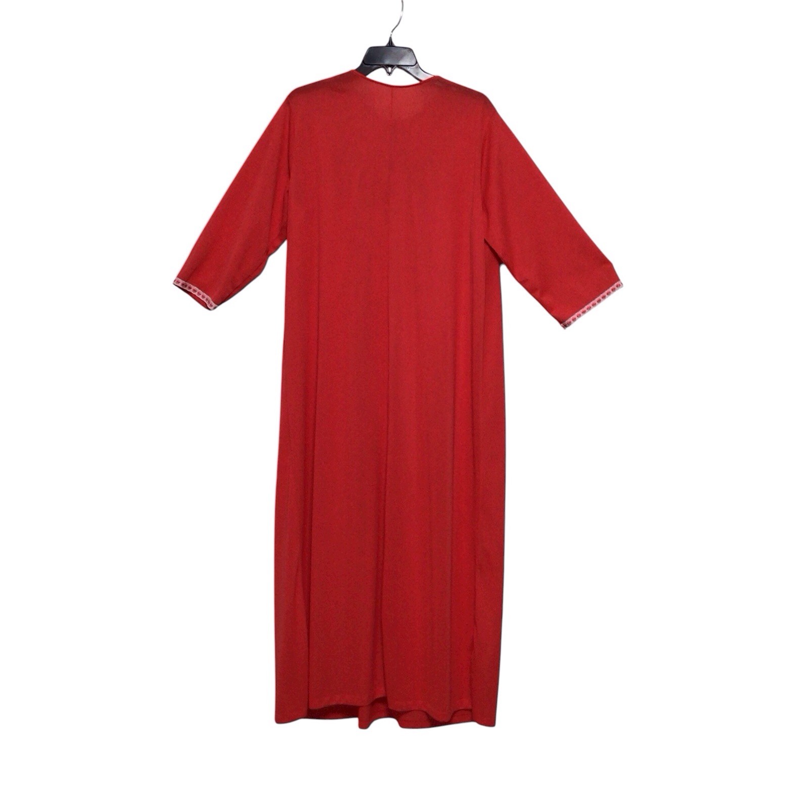 Vintage Dixie Belle Red Nylon Nightgown Lace XL