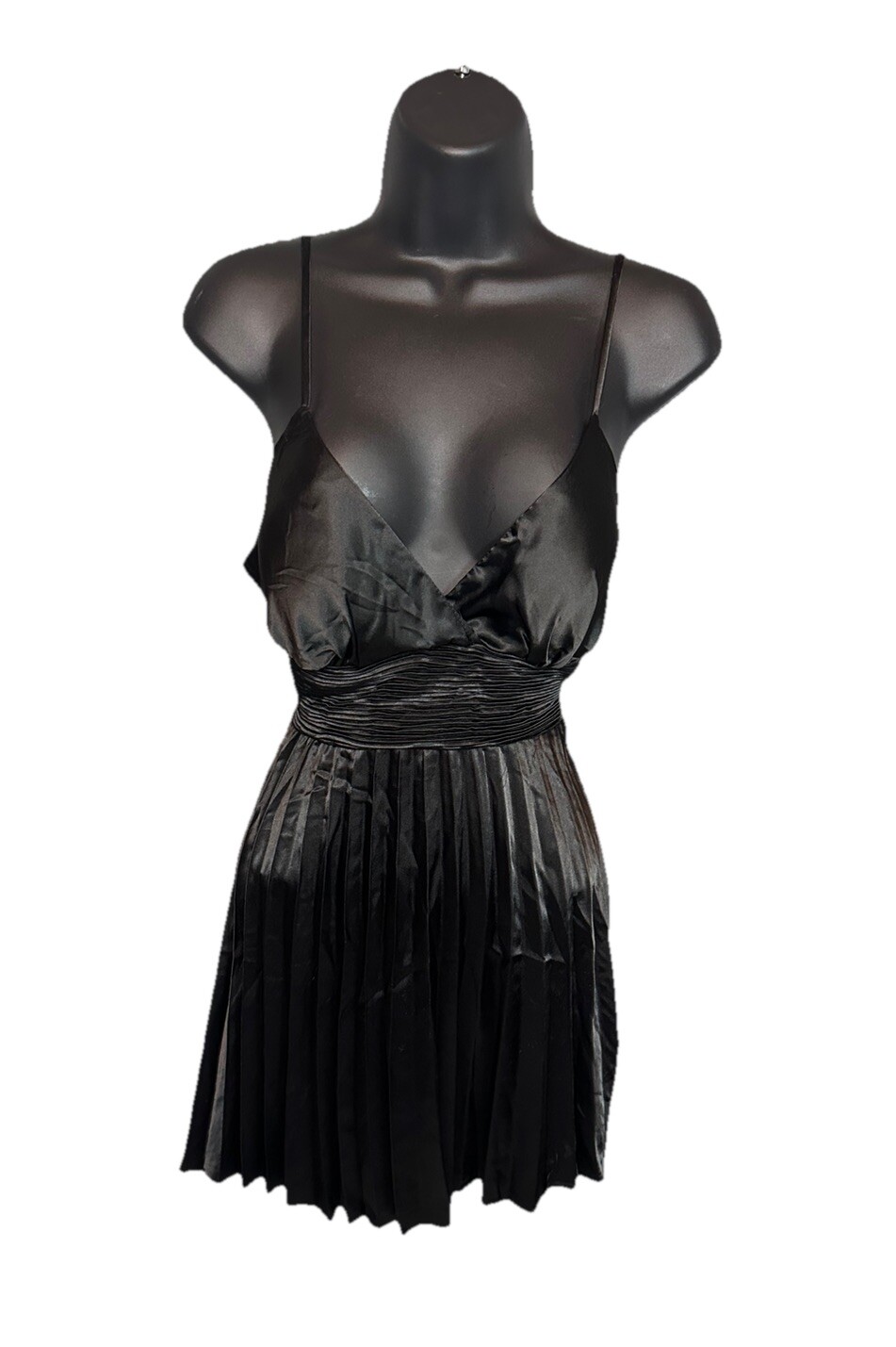 Y2k 90&rsquo;s Gossip Girl Fairy Goth Grunge Baby Doll Satin Pleated A Line Dress