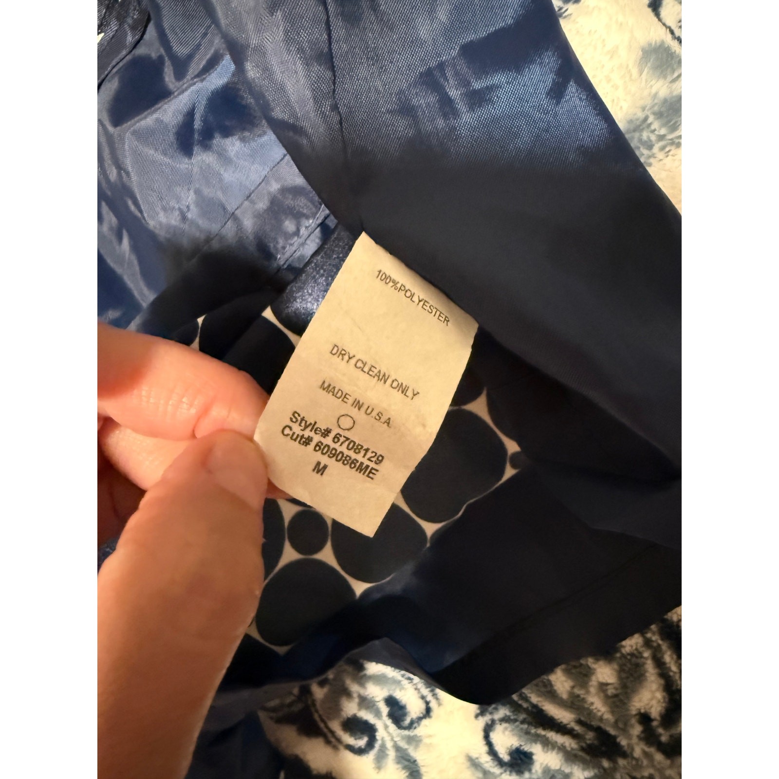 Y2K Forever 21 Satin Micro Mini Polka Dot Geometric Shorts Navy Vintage 2000s S