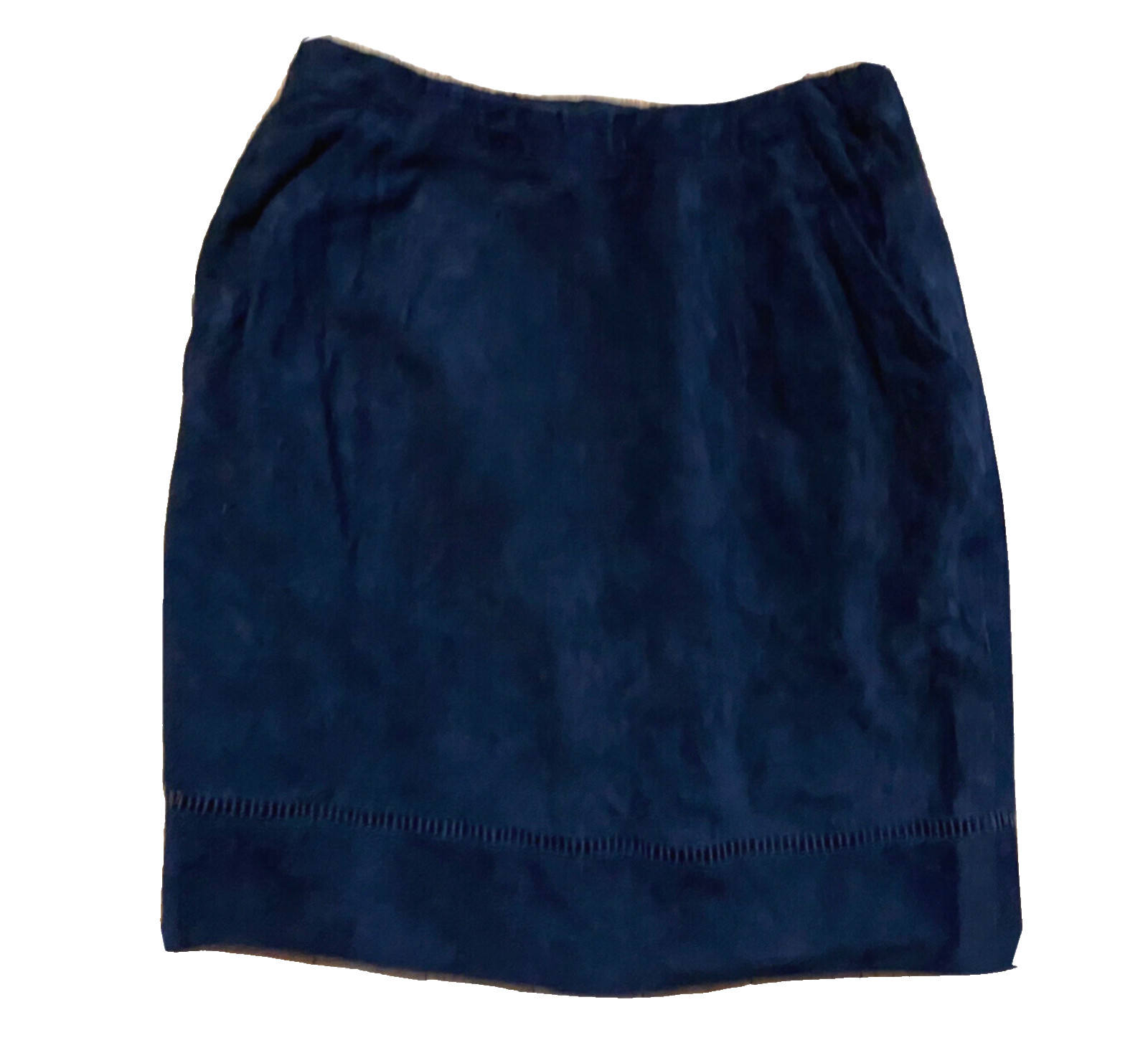 Parri&rsquo;s Firenze Short Skirt Womens XS Navy Blue Suede Leather Lined Italy Luxury