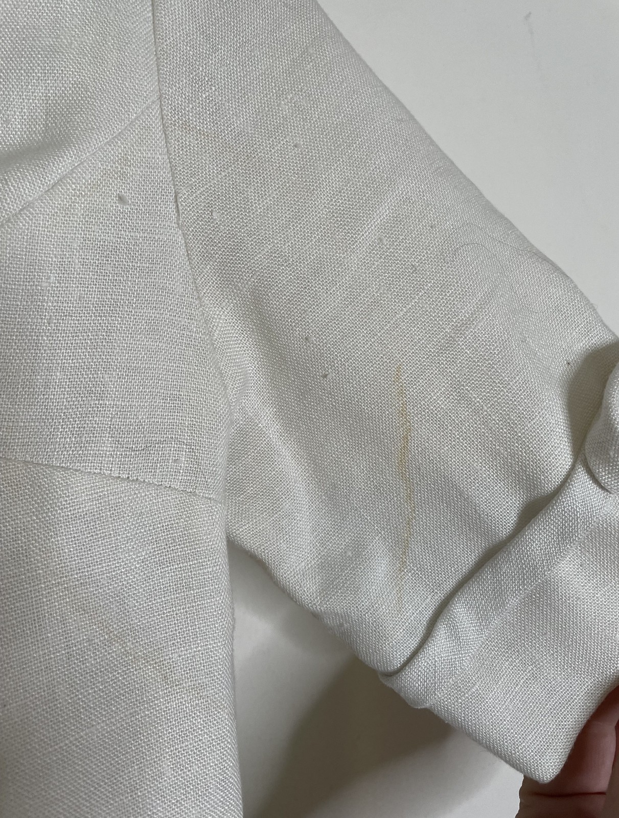 Vintage 40s Irish Linen Wedding Dress XS S Button Back Bows Long Train SS 0 2 4