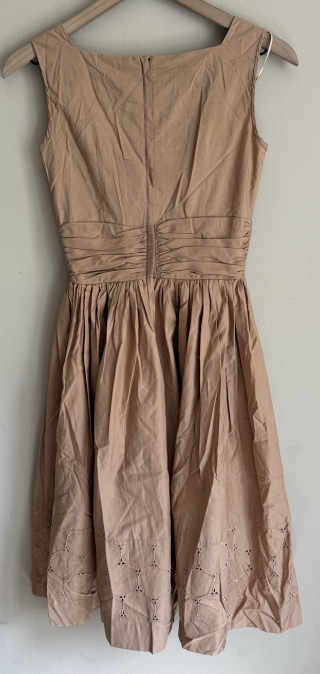 Vintage Dress Fit Flare 50s 60s Bobbie Brooks Womens Size 0 2 XS