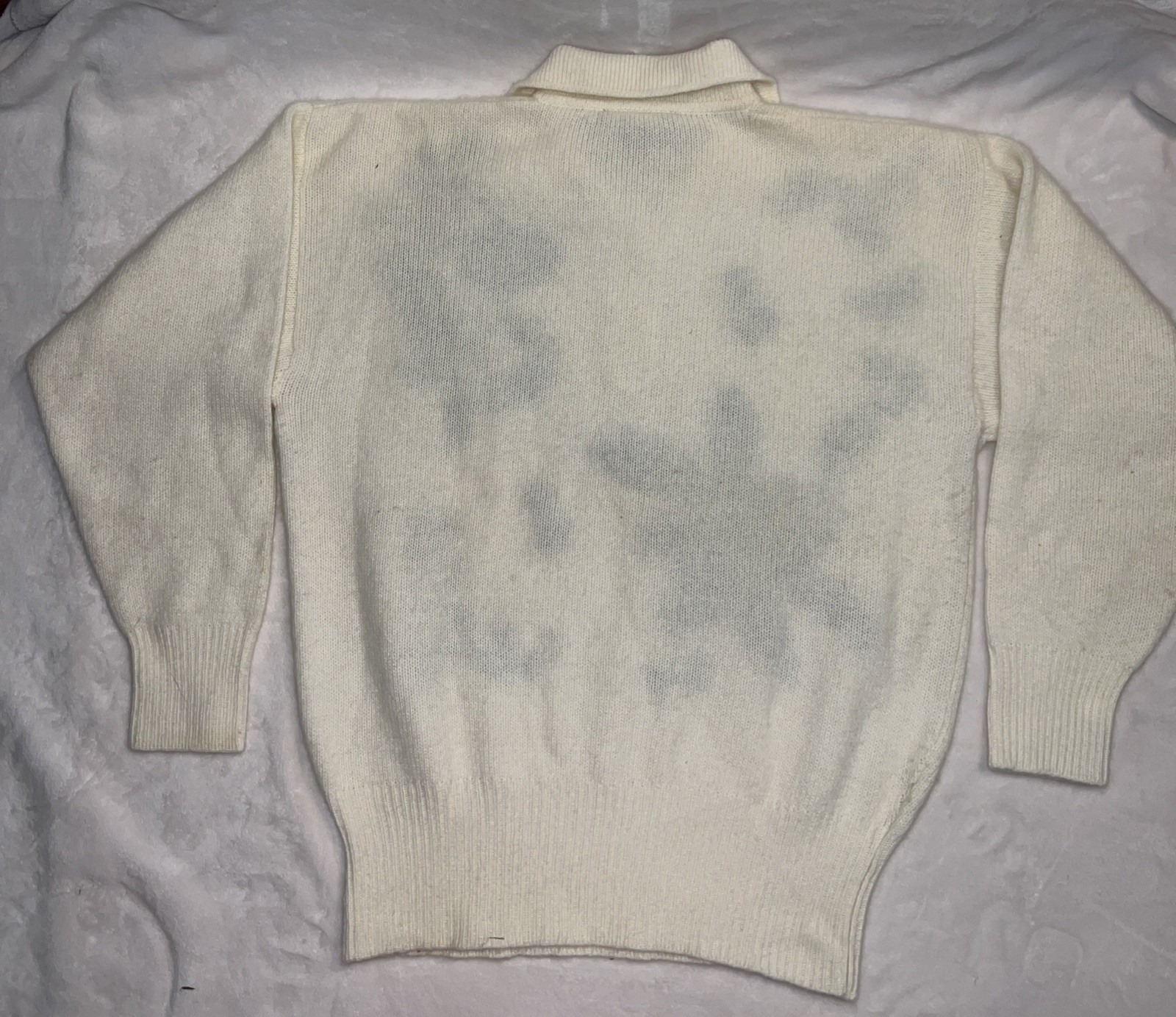 Floral Sweater Embroidery Lambswool Angora Rabbit Hair( L )Richard Martin