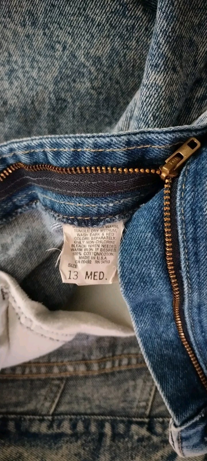 Women&rsquo;s Vintage Lee Acid Washed Retro Jeans Size 13 Medium Made in USA Fashion
