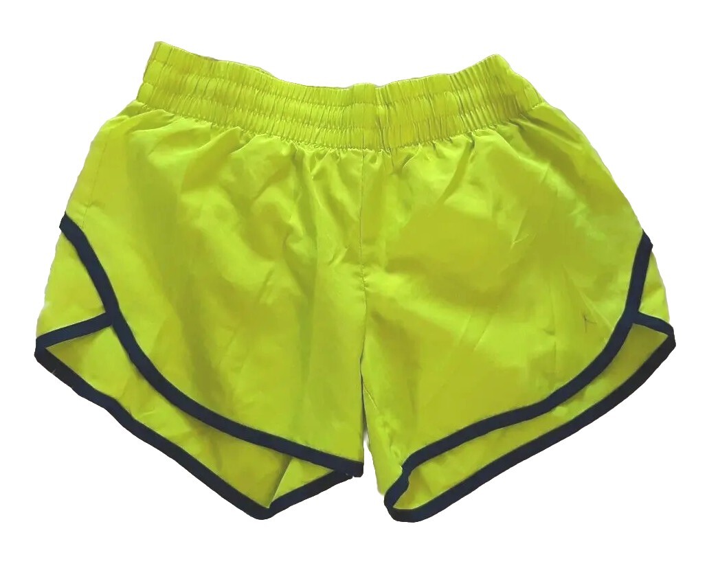 Vintage 90&rsquo;s Danskin Neon Yellow Green Running Shorts Women&rsquo;s Size XS (0-2)