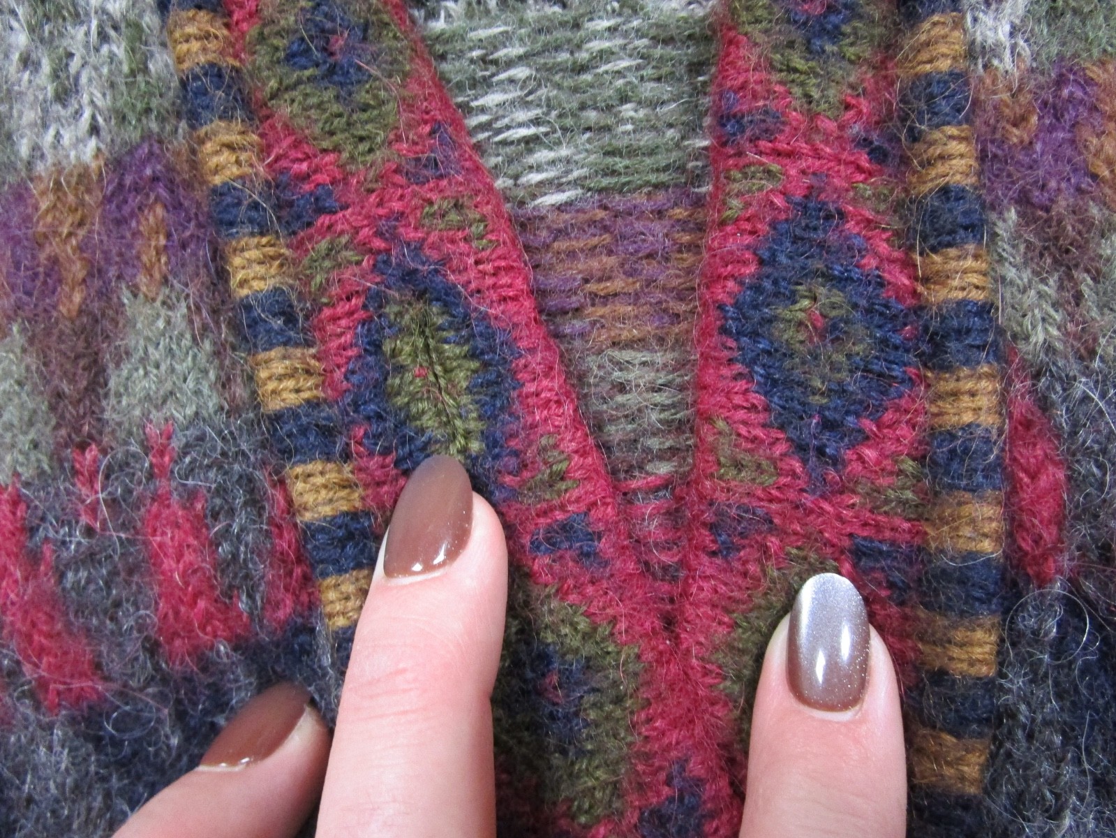 Vintage Peruvian Connection Alpaca Cardigan Sweater Women&rsquo;s (M) Fair Isle