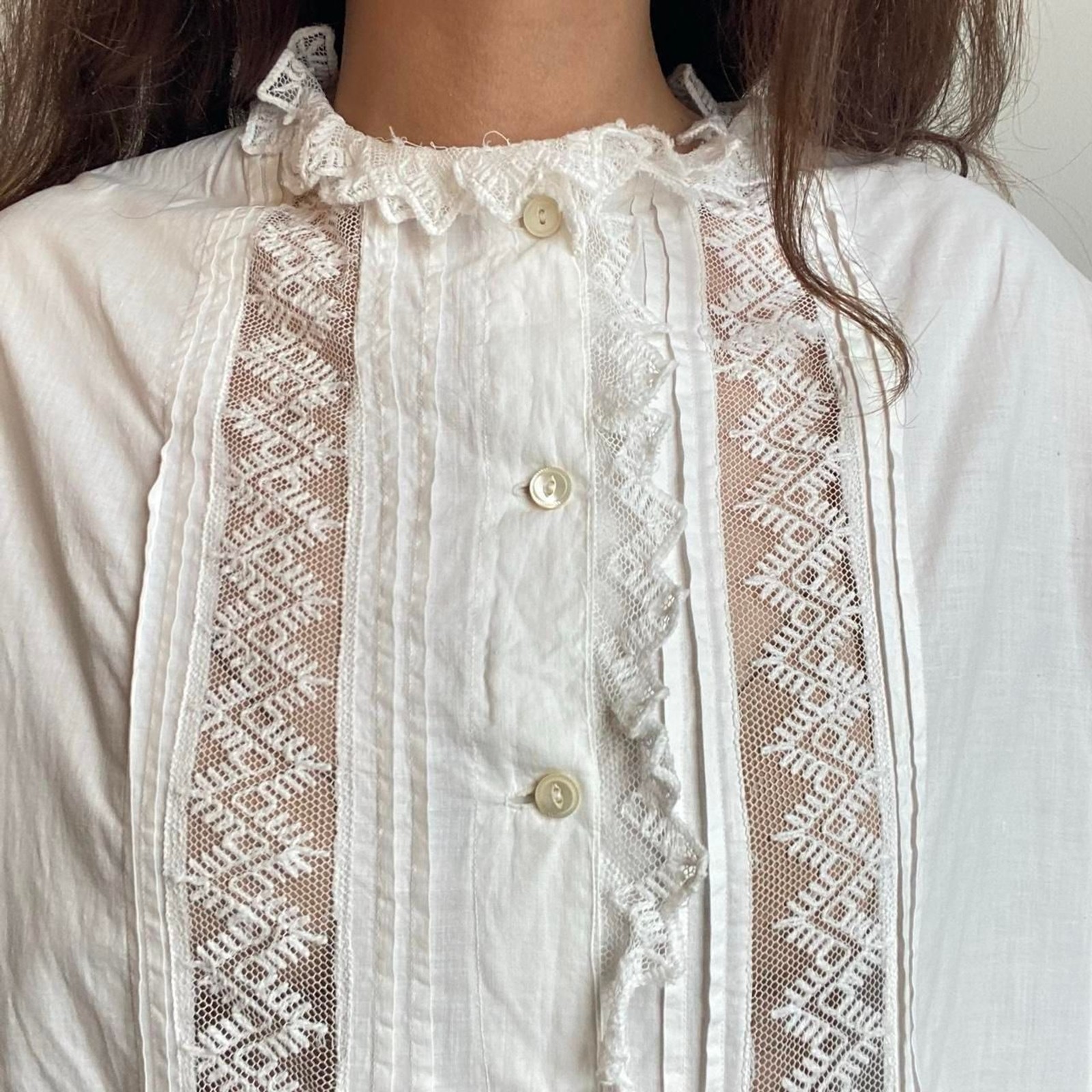 1900s Edwardian antique nightgown