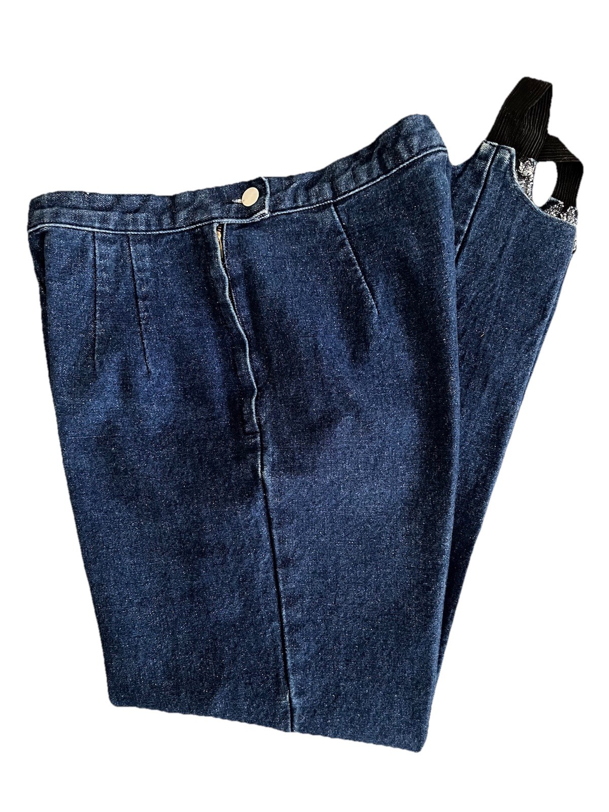 VTG 80s David David Stirrup Jeans Denim Pant Size High Rise Blue W29 L28