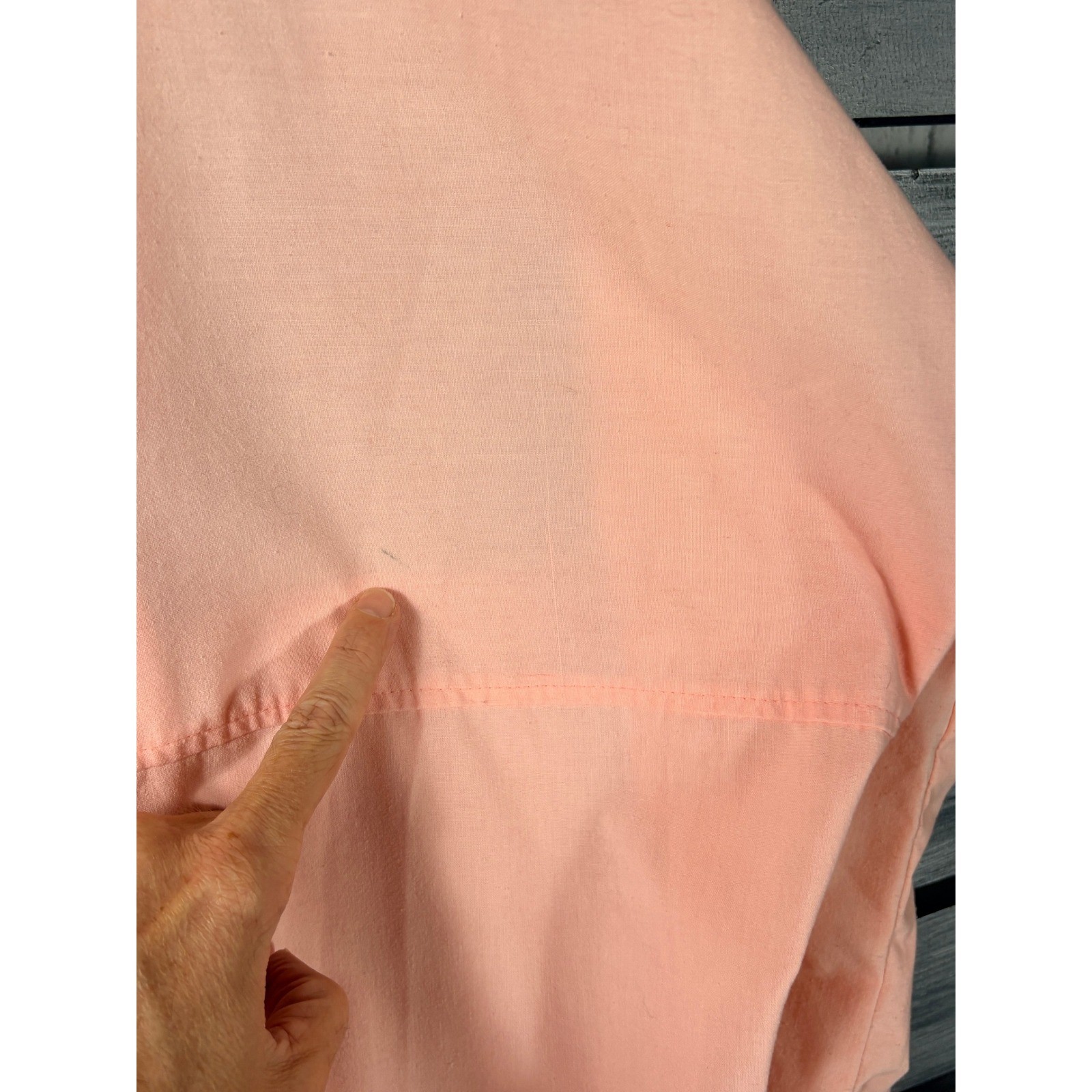 Vintage 80s Kathy Davis Peach Button Up Jacket Womens M mod punk glam colorful