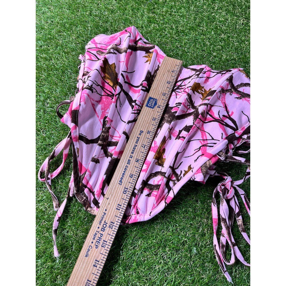 Like An Angel Pink Camouflage Print Corset Top Juniors XL
