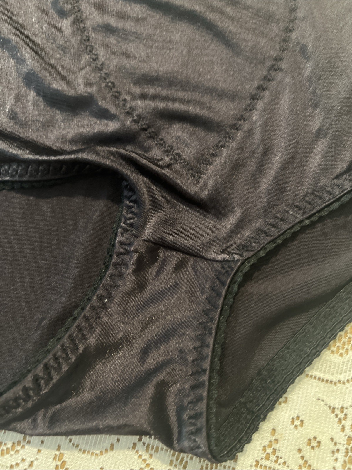 Vtg Cupid Shiny Stretch Satin Shaping M 6 Shaper Girdle Panties #2506 set of 2