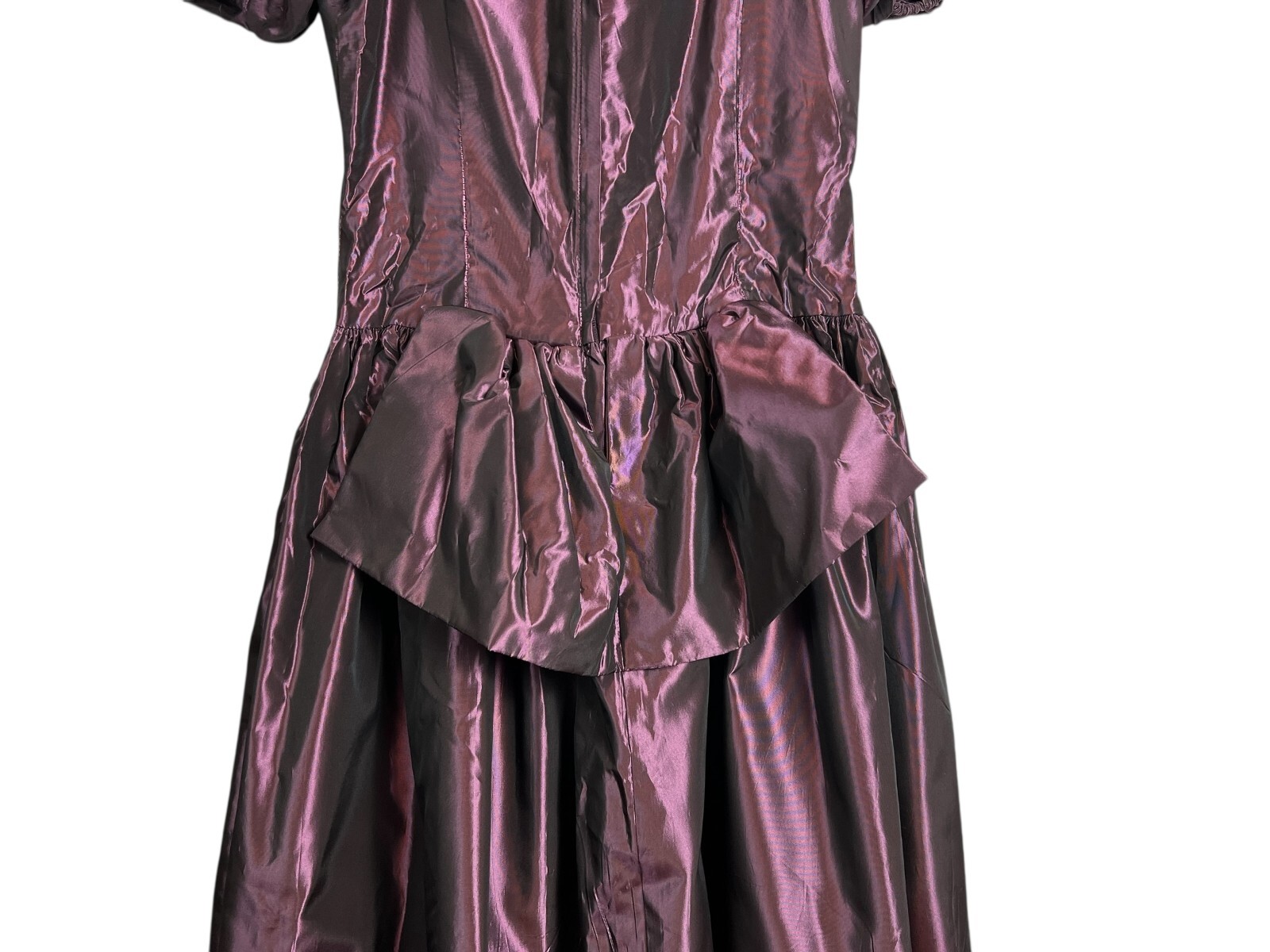 Vintage 80s Cachet Bari Protas Sweetheart Gown Formal Dress w Puff Sleeves 5/6