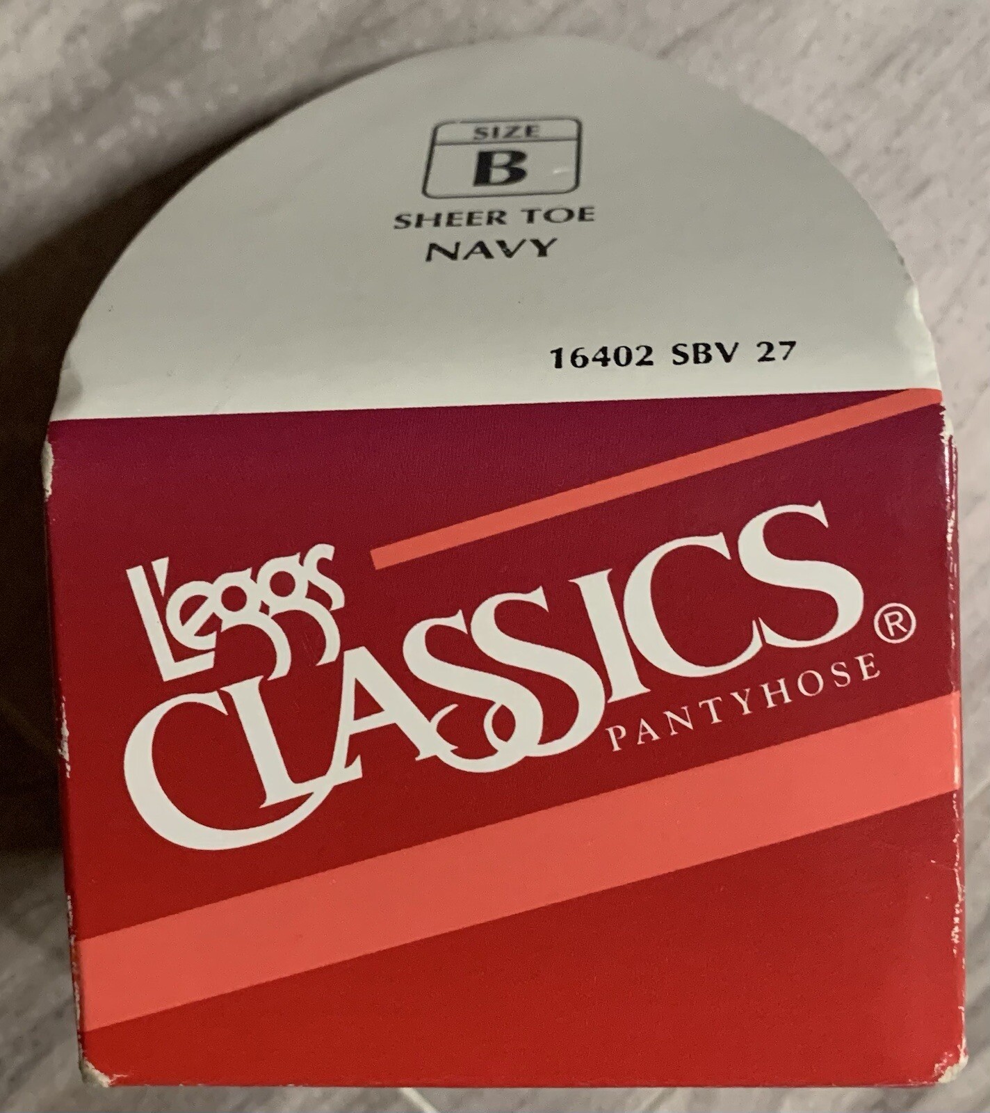 Leggs Classics Size B Navy Sheer Toe Pantyhose Made In The USA Vtg New