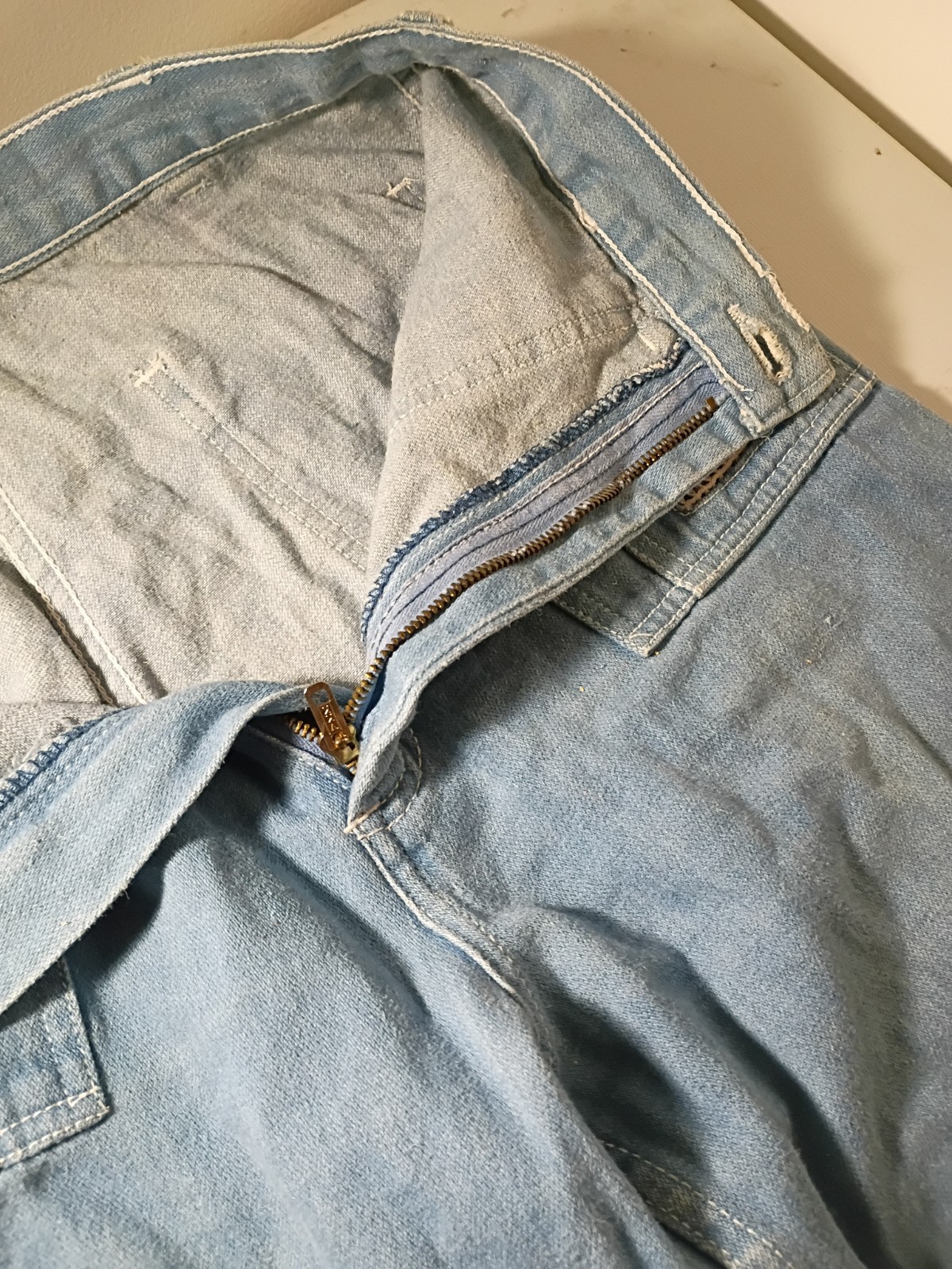 Vintage K-mart Denim Wideleg Jeans 100%cotton Bohemian Groovy Boho 1970s 13/14