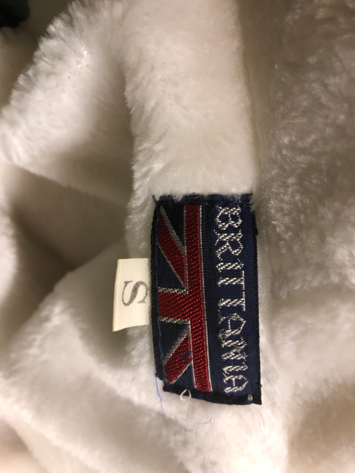 SMALL – VTG Brittania RAINBOW Sweater Hooded Zip Up Jacket Preppy Fleece Lined