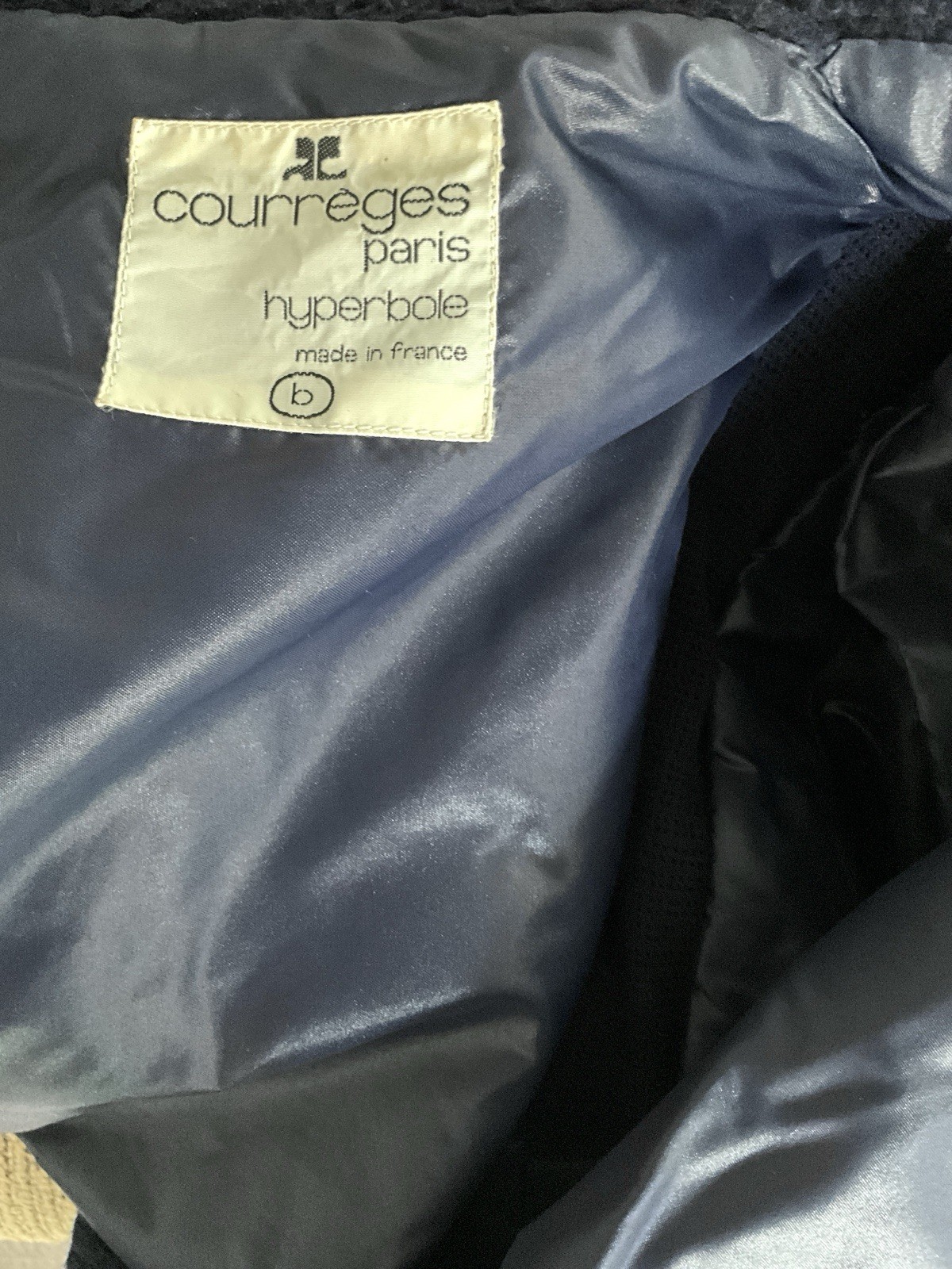 Vintage c.1970 Courreges Hyperbole Bomber Jacket and Skirt with Faux Shearling