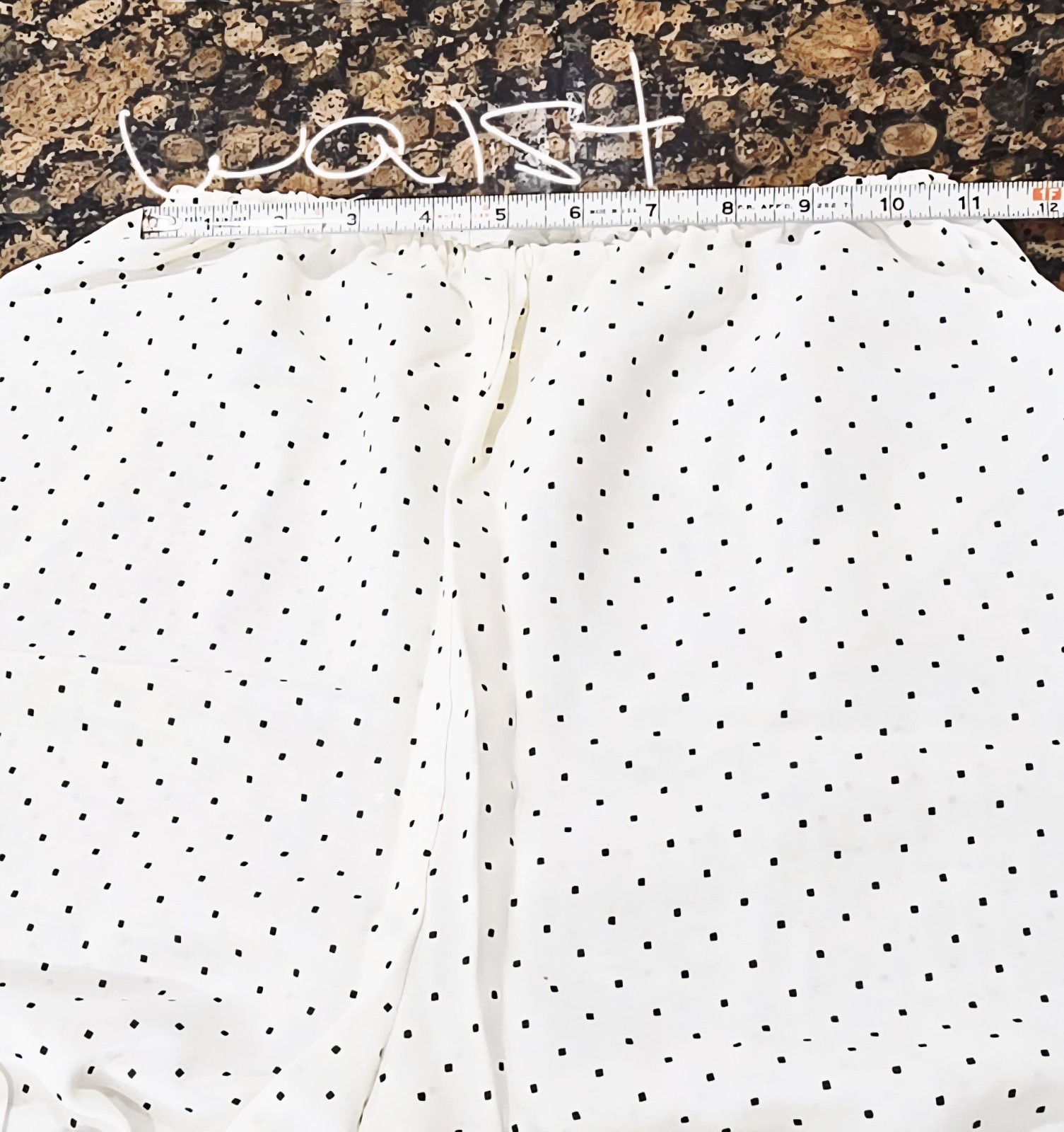 Vintage White Pettipants/Pantaloons W/Black Polka Dots Size 5 (see description)
