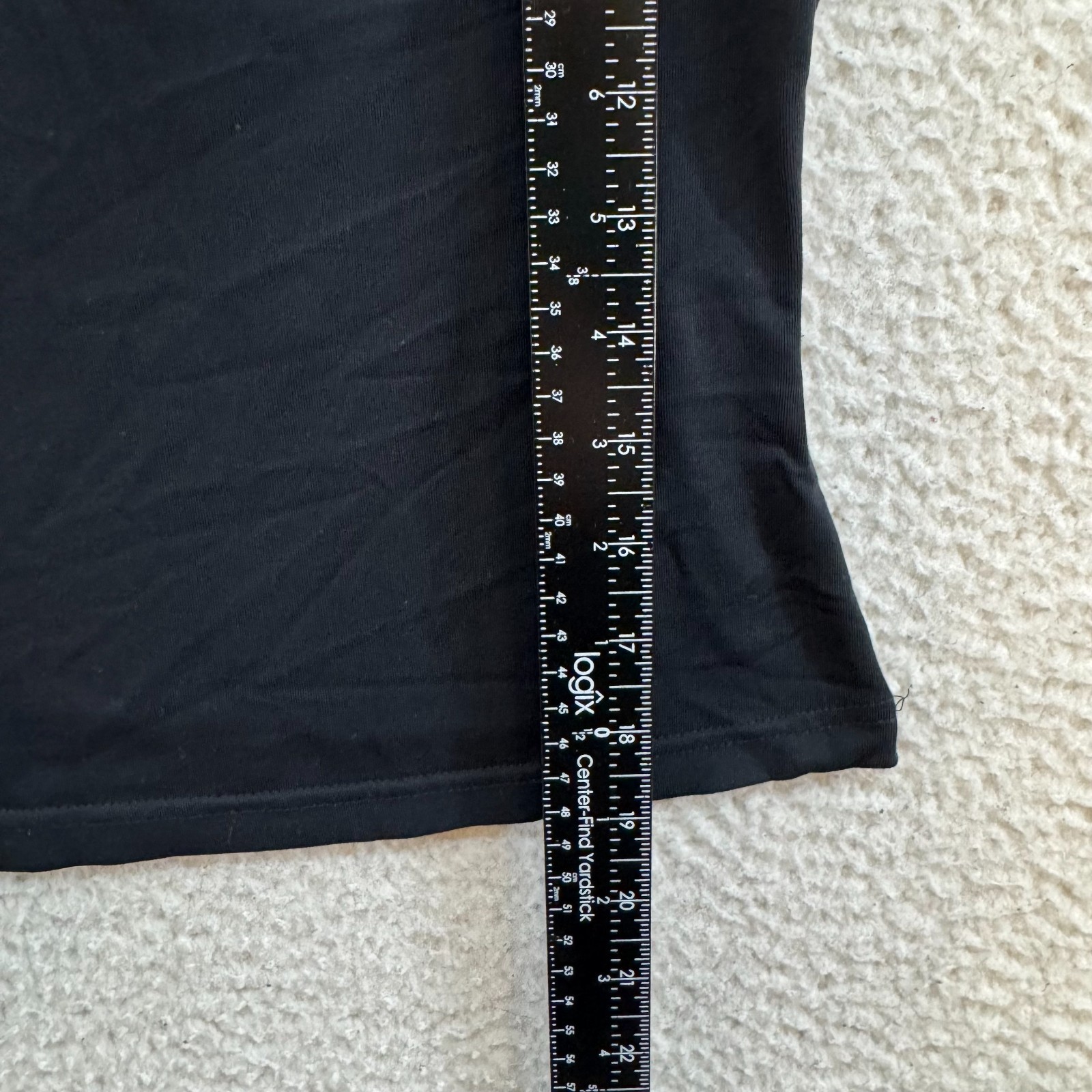 Y2K Vintage Express Black Top Medium Slinky Stretch Corpcore Office Siren Career