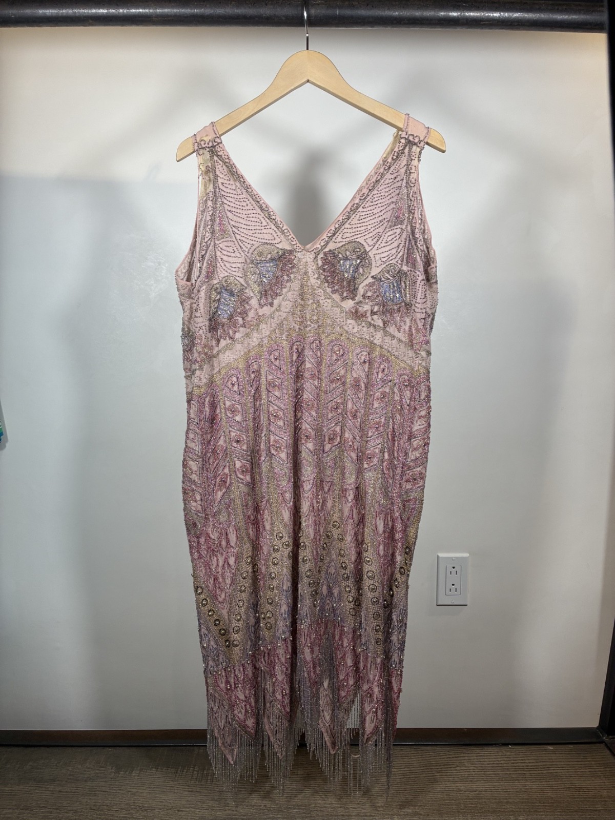 Insanely intricate vintage beaded flapper dress