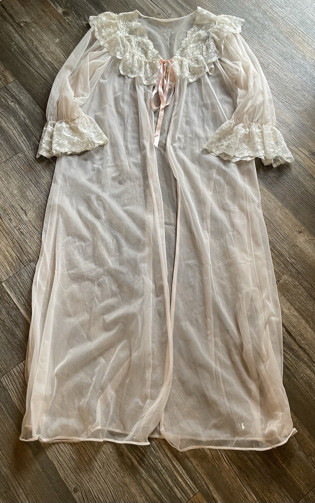 Vintage Sears Sheer Peignoir Size Medium 12-14