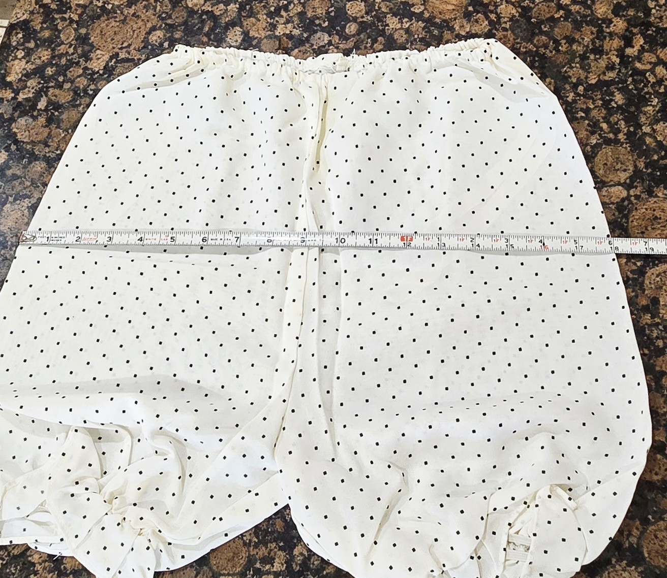 Vintage White Pettipants/Pantaloons W/Black Polka Dots Size 5 (see description)