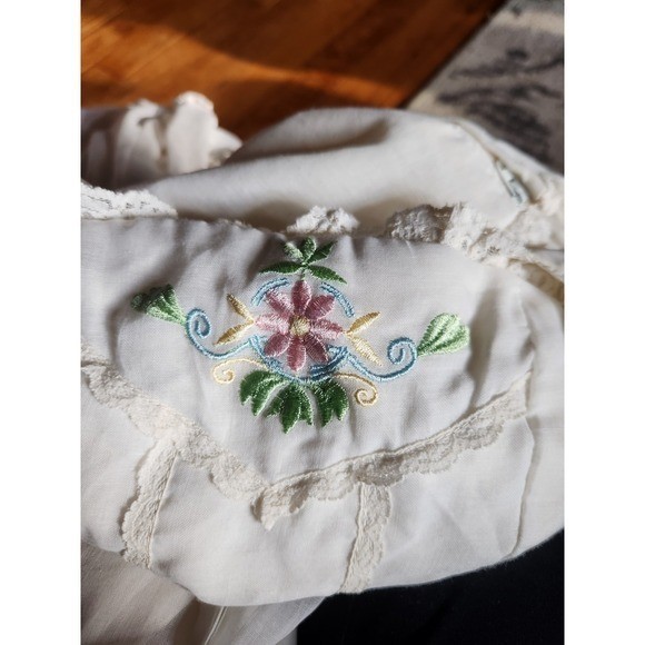 70s White Maxi Sundress