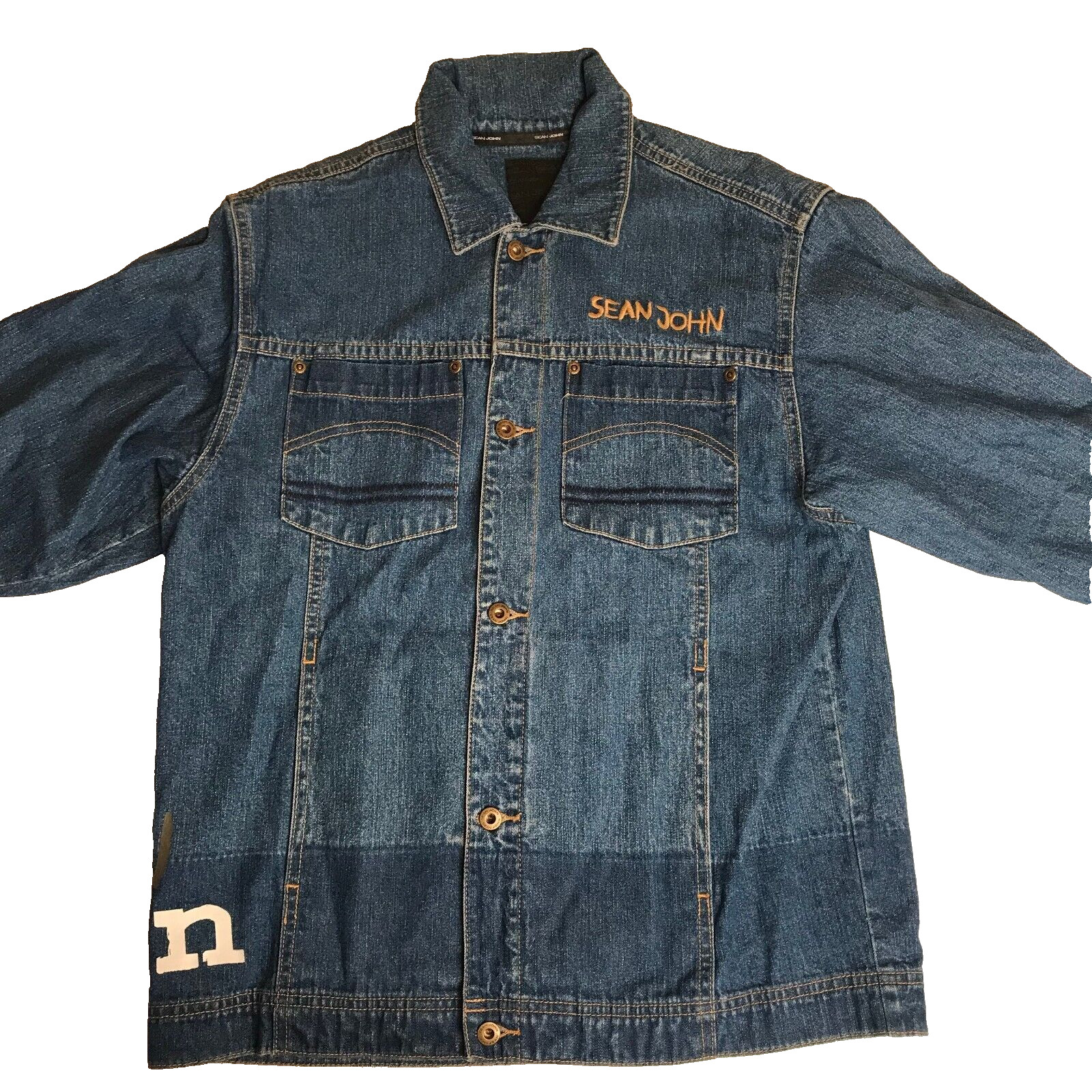 Sean John Blue Vintage 90s Jacket Size Medium 12 – 14