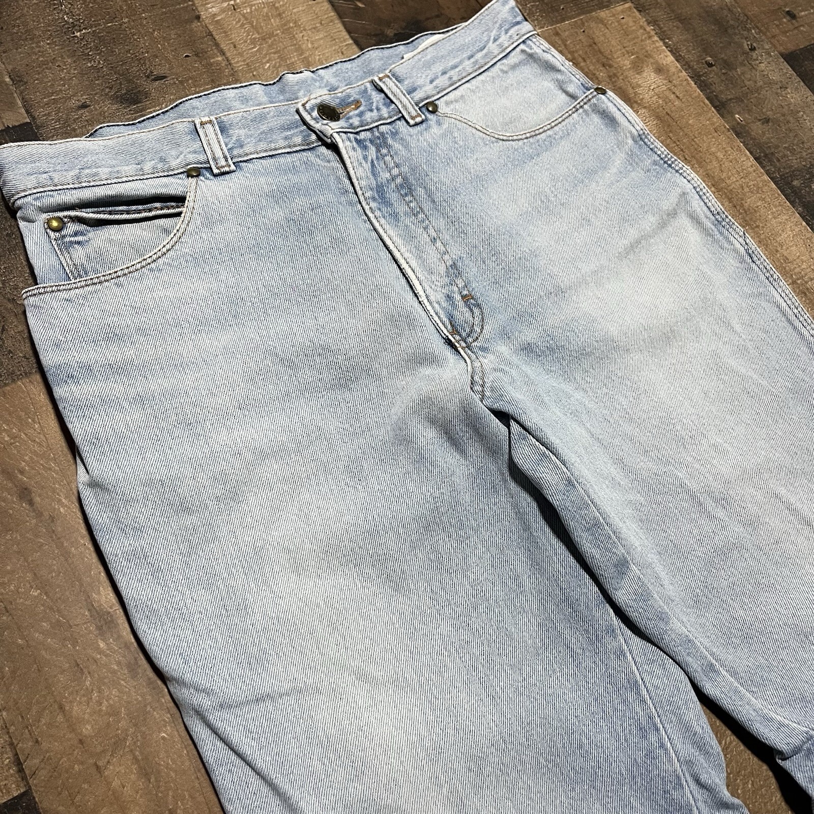 Vintage Brittania Flared Jeans Light Wash High Waisted Hippie Denim 70’s