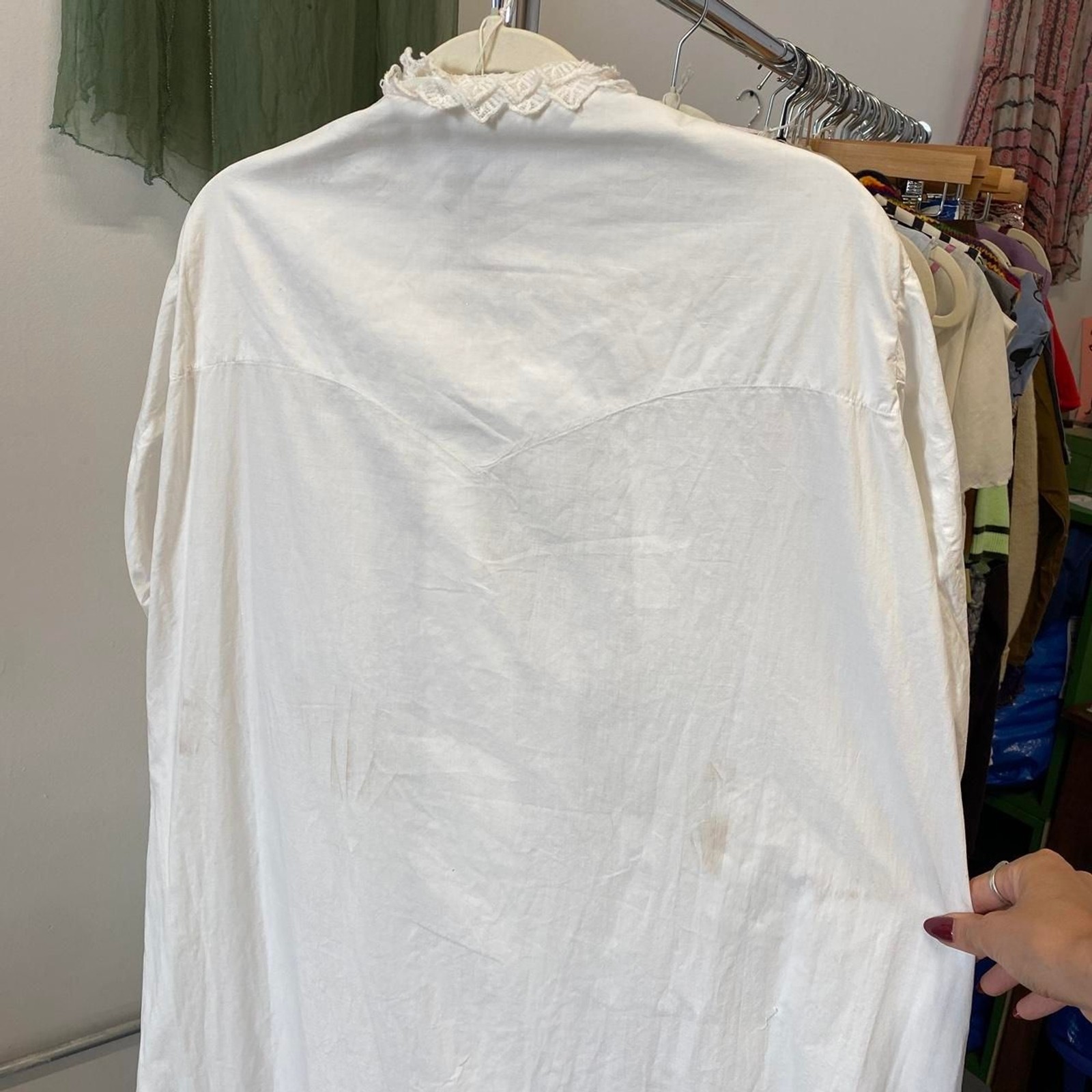 1900s Edwardian antique nightgown