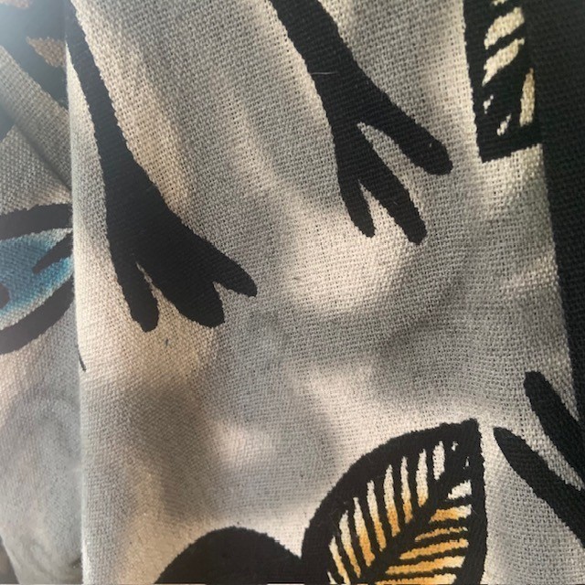Vintage Oversized Bird Print Open Front Jacket L Coatigan Art to Wear Maximalist